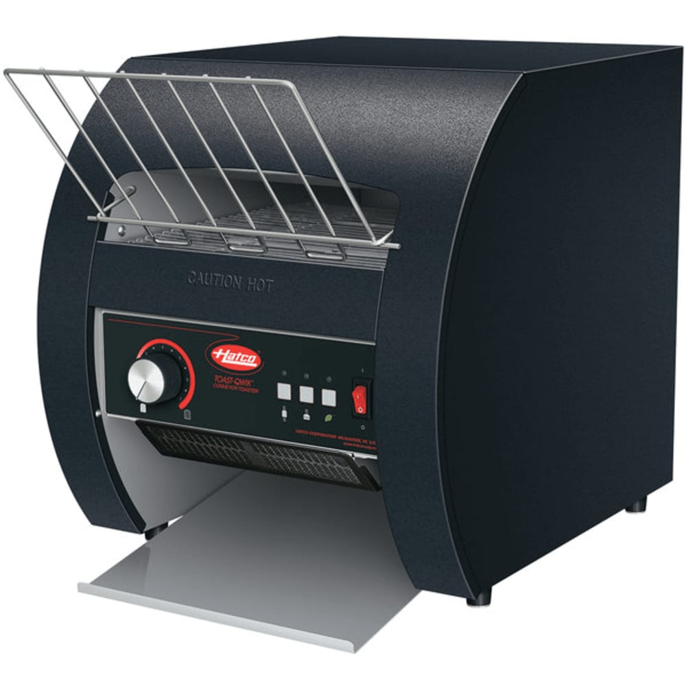 Hatco TQ3-10 Toast-Qwik® Black One or Two Side Conveyor Toaster with 2" Opening, 120 Volts, NEMA 5-15P Plug