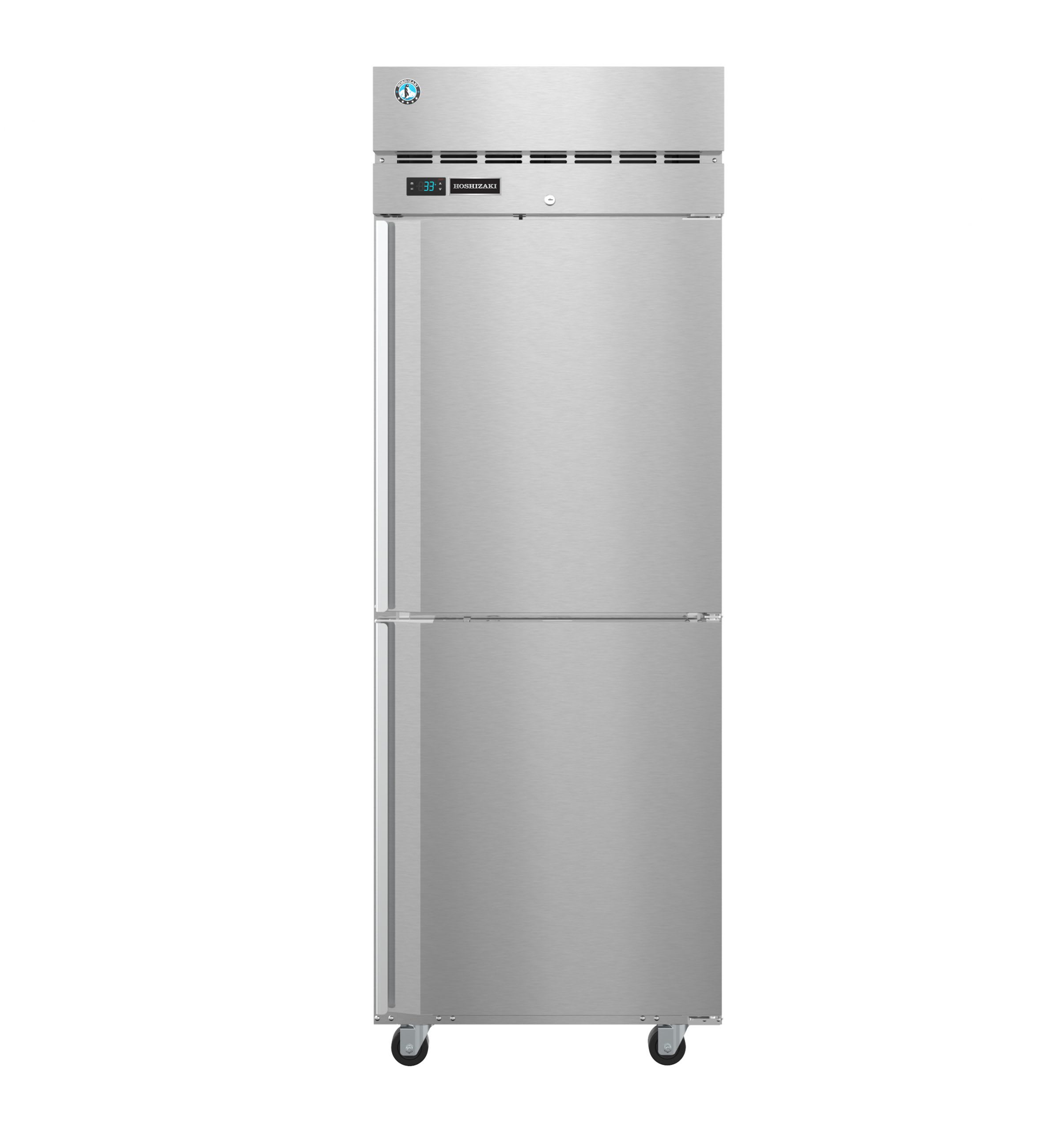 Hoshizaki PT1A-HS-HS 27.5" Pass-Thru Refrigerator with Two Solid Half Front/Two Solid Half Rear Doors