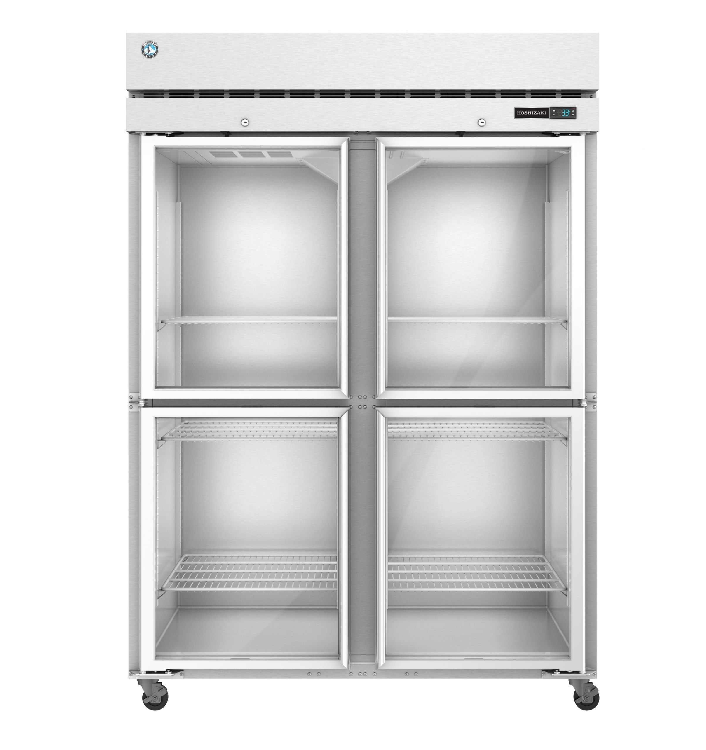 Hoshizaki F2A-HG 55" Reach-In Freezer with Four Glass Half Doors