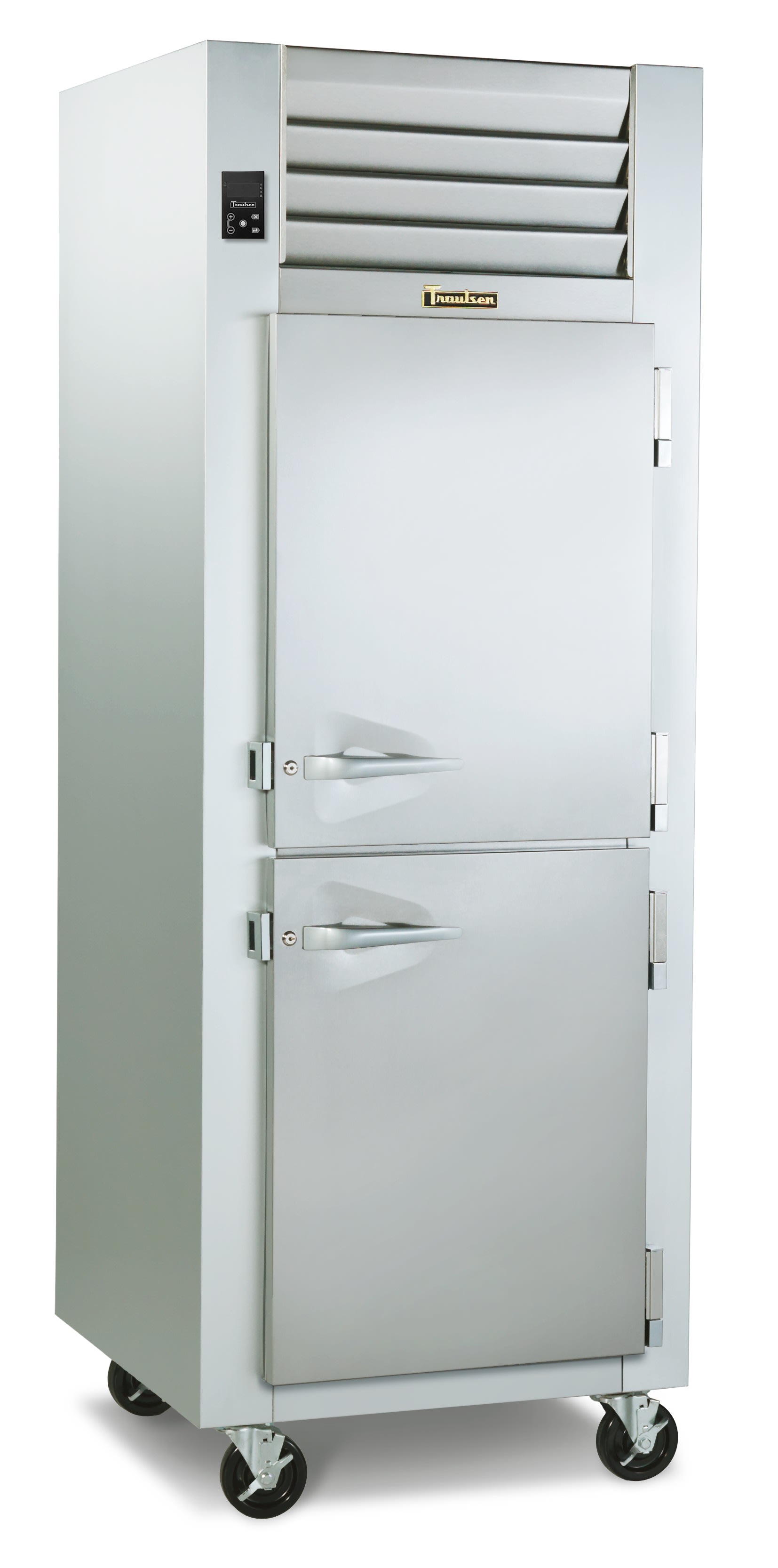 Traulsen G12001 Dealer's Choice 29" Two Solid Half Door Reach-In Freezer, Left-Hinged