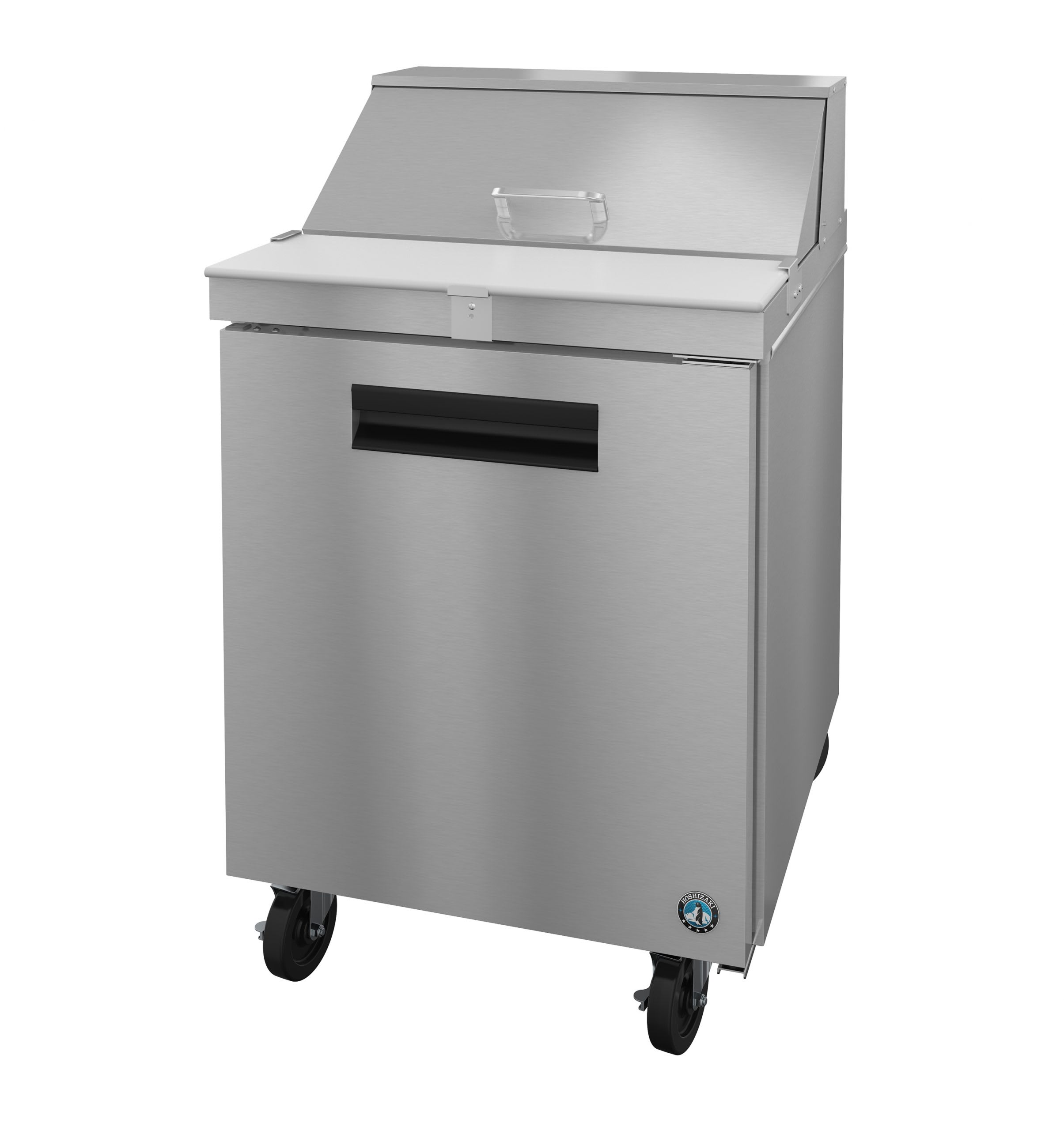 Hoshizaki SR27B-8 Refrigerator, Single Section Sandwich Prep Table, Stainless Door