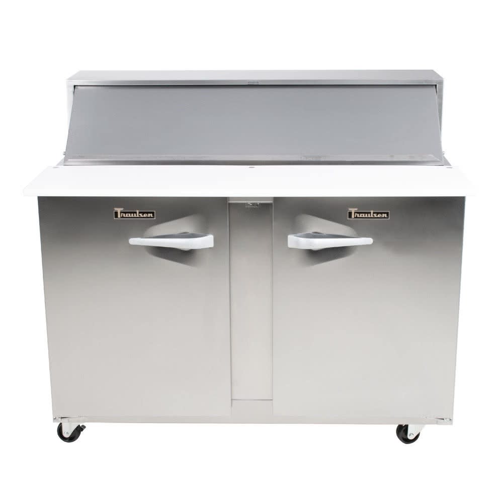 Traulsen UPT488-LR Dealer's Choice 48" 2-Door Refrigerated Sandwich Prep Table