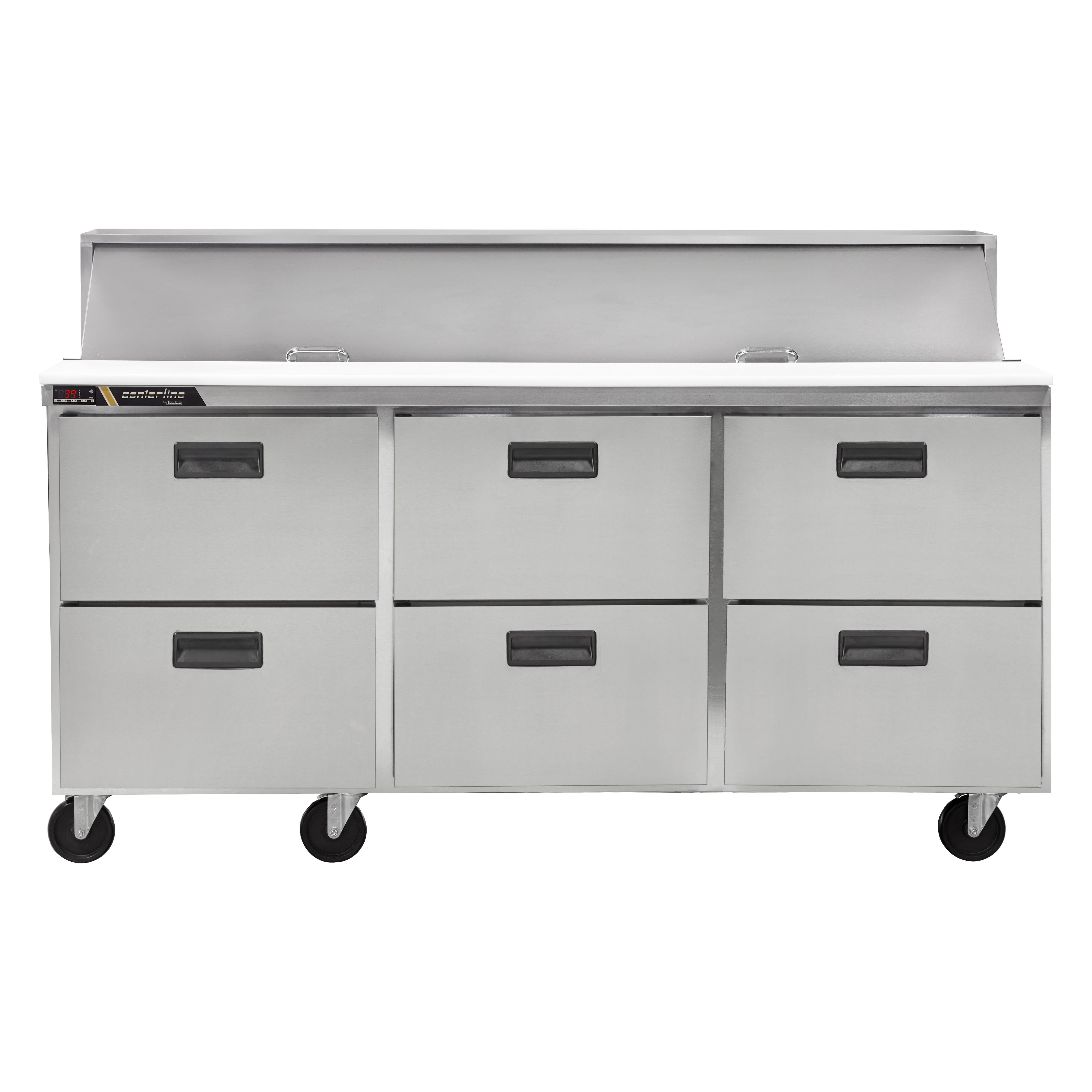 Traulsen CLPT-7220-DW C-Series 72" 6-Drawer Refrigerated Sandwich Prep Table