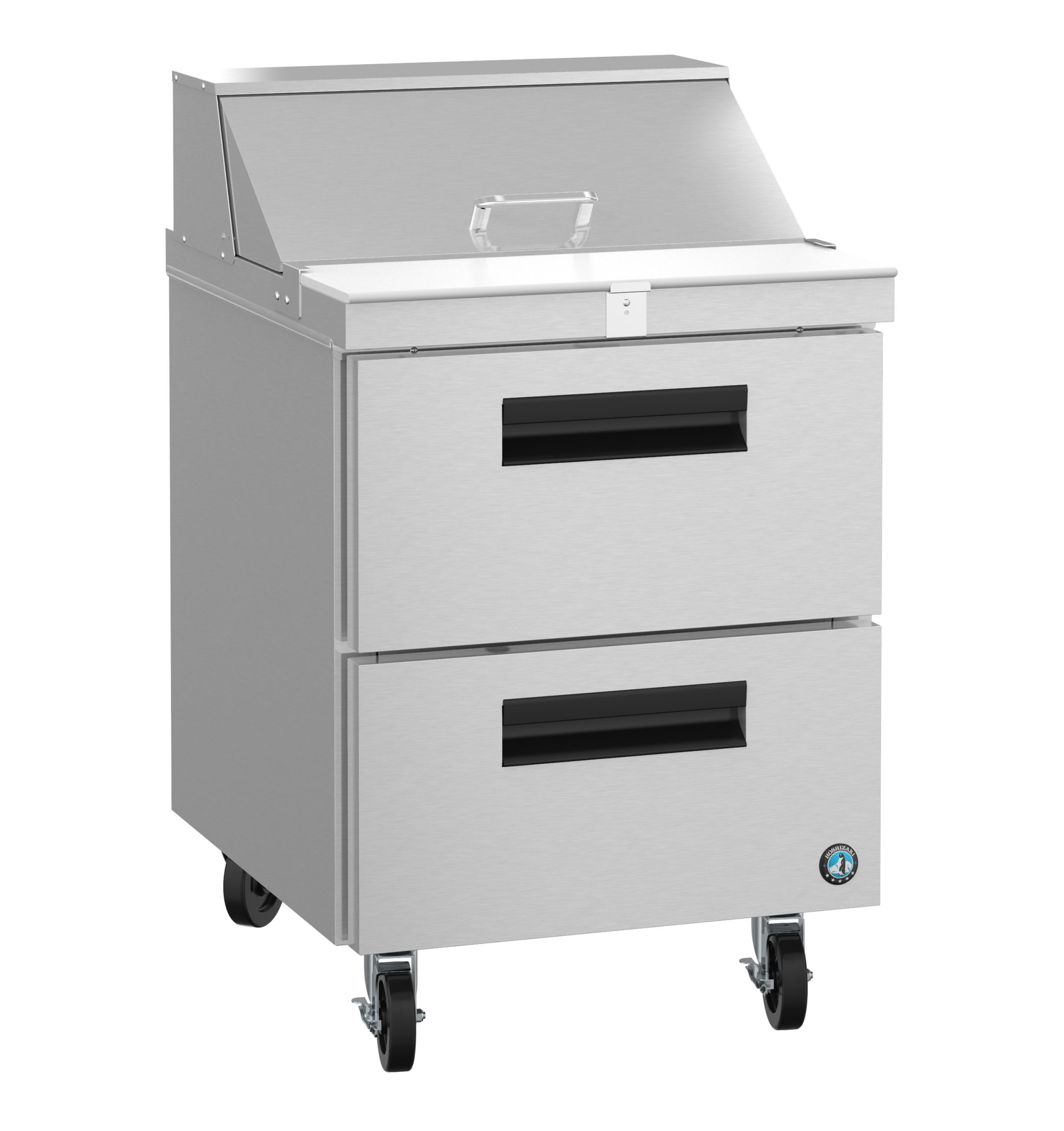 Hoshizaki SR27B-8D2 Refrigerator, Single Section Sandwich Prep Table, Stainless Drawers