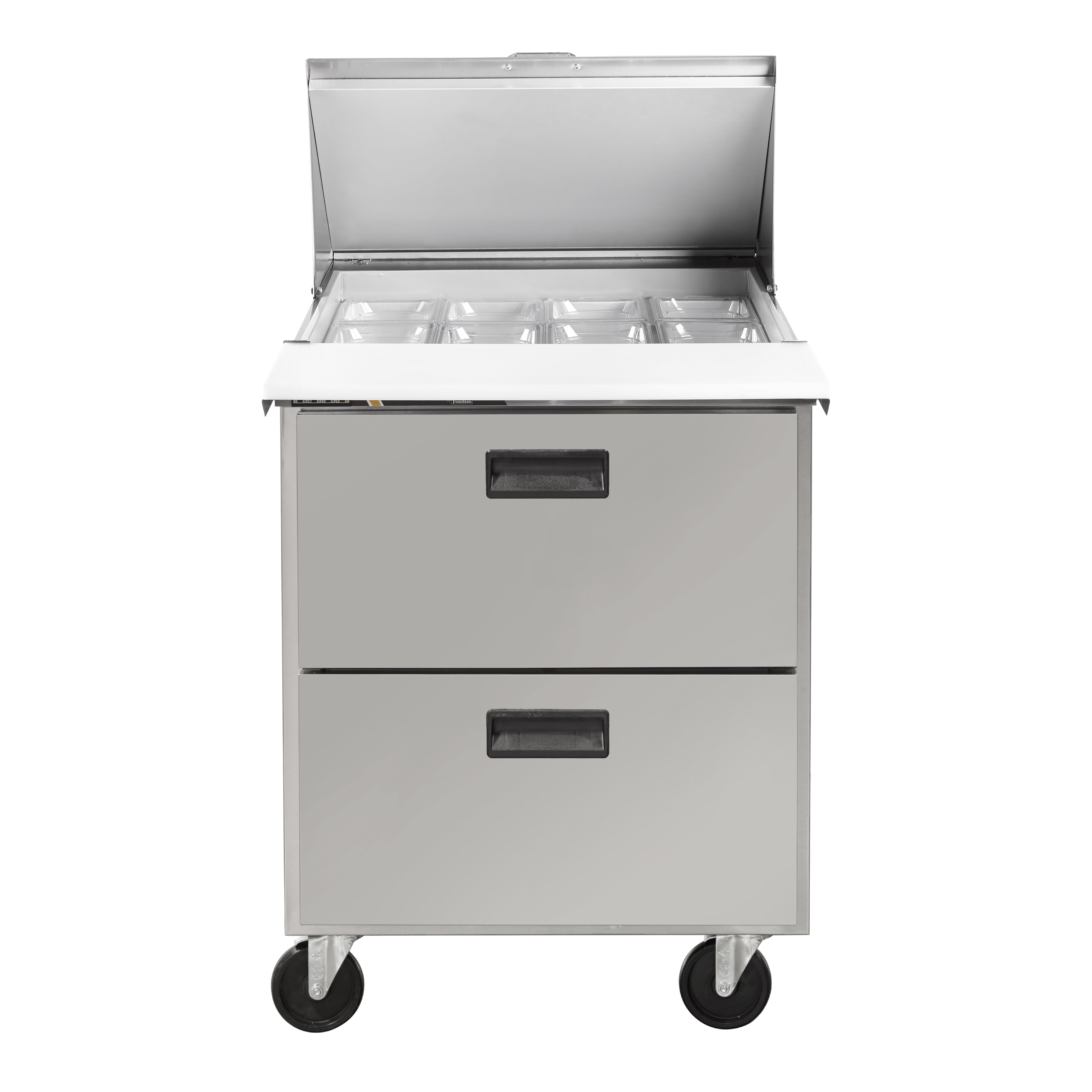 Traulsen CLPT-2712-DW C-Series 27" 2-Drawer Mega Top Refrigerated Sandwich Prep Table