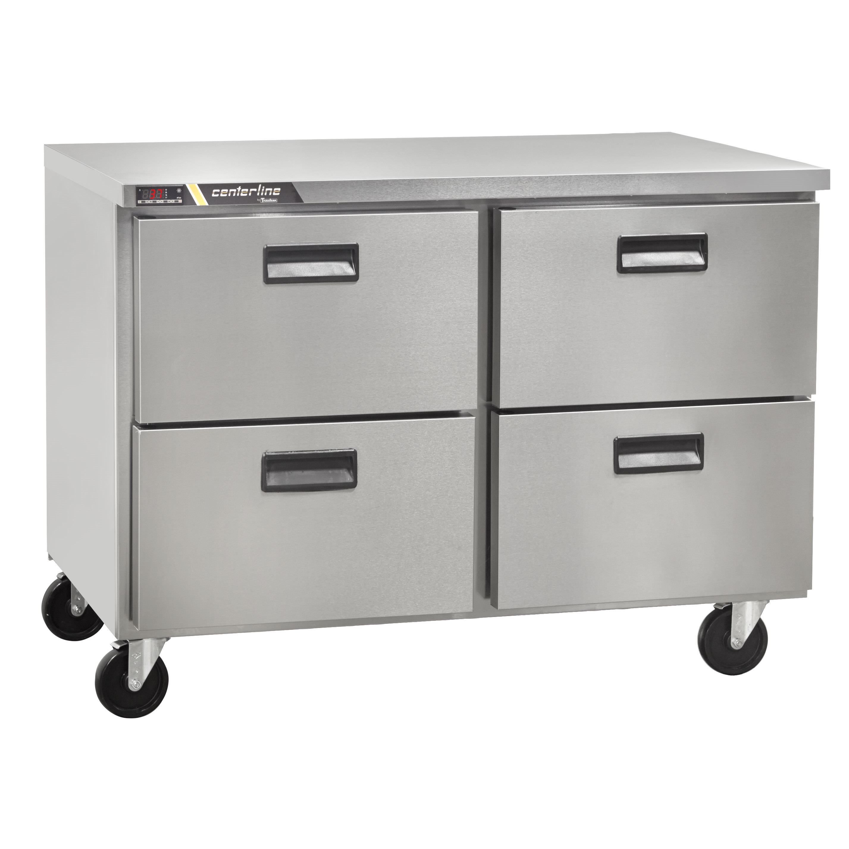 Traulsen CLUC-48F-DW-WT C-Series 48" 4-Drawer Worktop Freezer with 4" Backsplash
