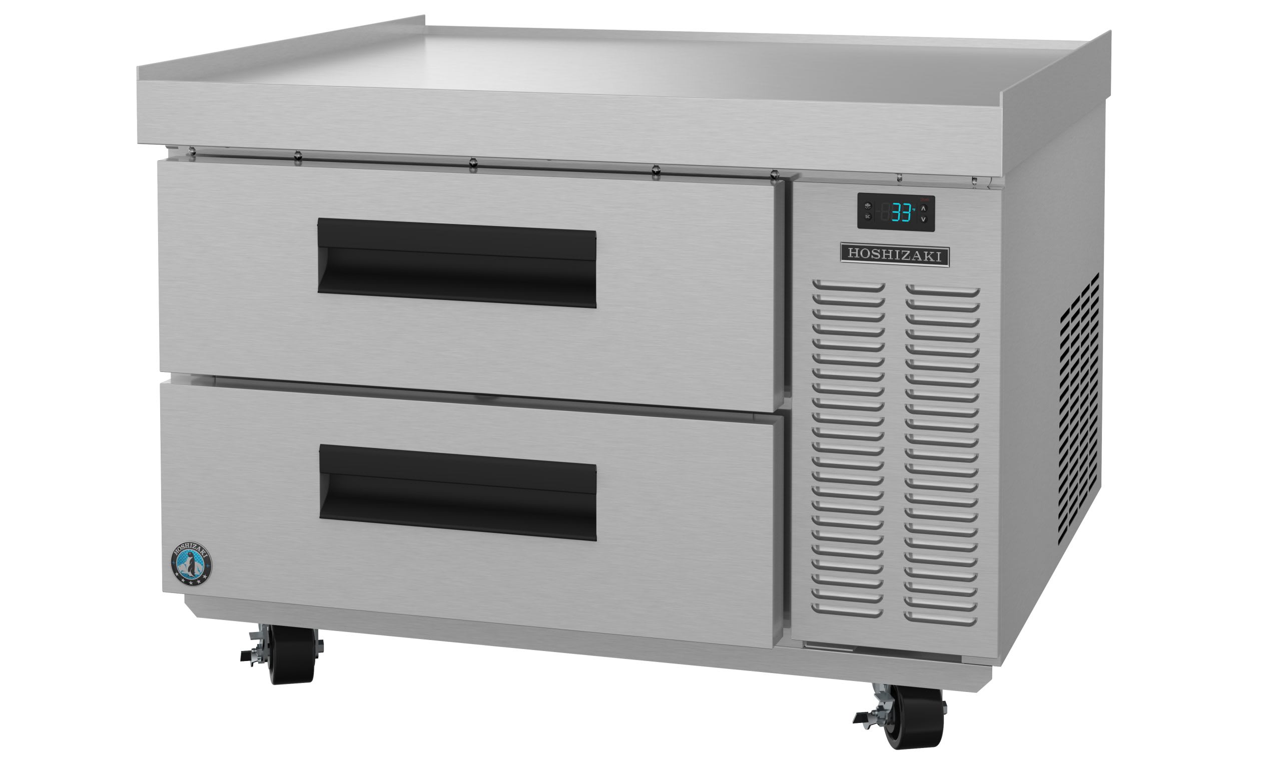 Hoshizaki CR36A Refrigerator, Single Section Chef Base Prep Table, Stainless Drawers