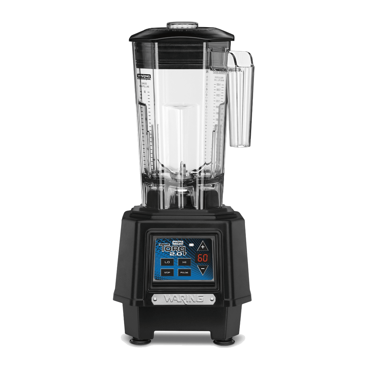 Waring® TBB160 Torq 2.0 Touchpad/Timer Bar Blender, 2 HP, 48 Oz.