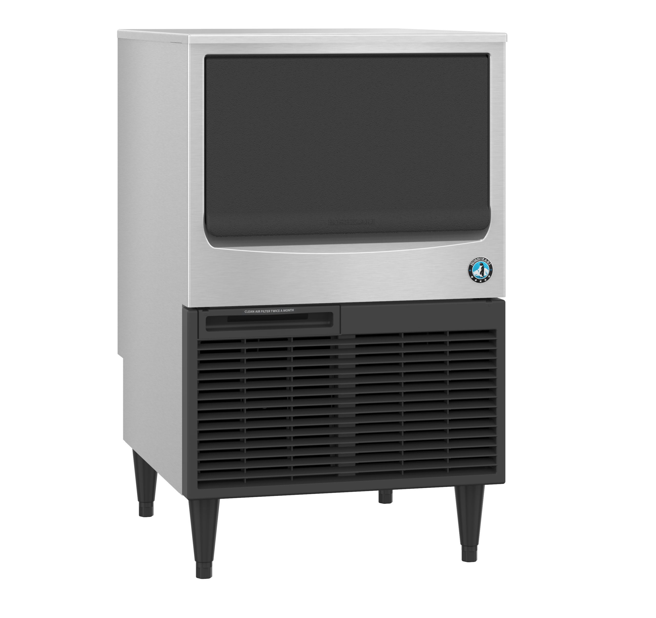 Hoshizaki KM-116BAK 24" Air-Cooled Undercounter Crescent Cube Ice Machine, 130 lbs./Day