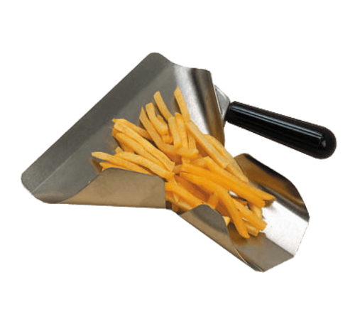 American Metalcraft FFSR1 Right Handed Stainless Steel French Fry Scoop with Plastic Handle