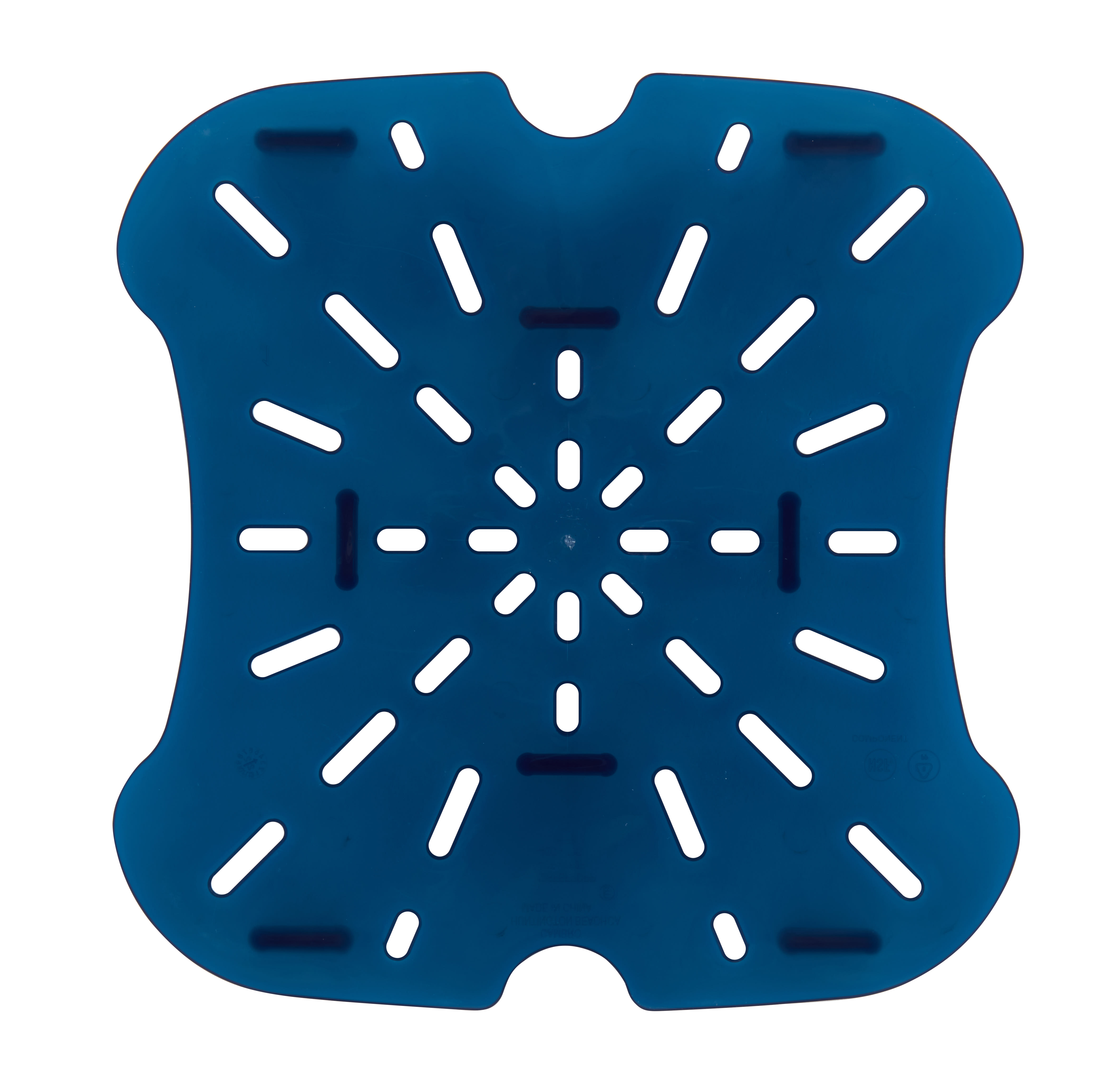 Cambro 12SFSFPDPP267 CamSquares FreshPro 12, 18, and 22 Qt. Blue Square Polypropylene Food Storage Container Drain Tray