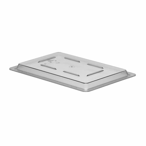 Cambro 1218CCW135 Camwear 18" x 12" Clear Polycarbonate Food Storage Box Flat Lid