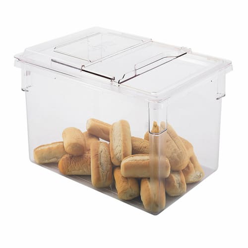 Cambro 182615CW135 Clear Camwear Clear Polycarbonate Food Storage Box 26" x 18" x 15"