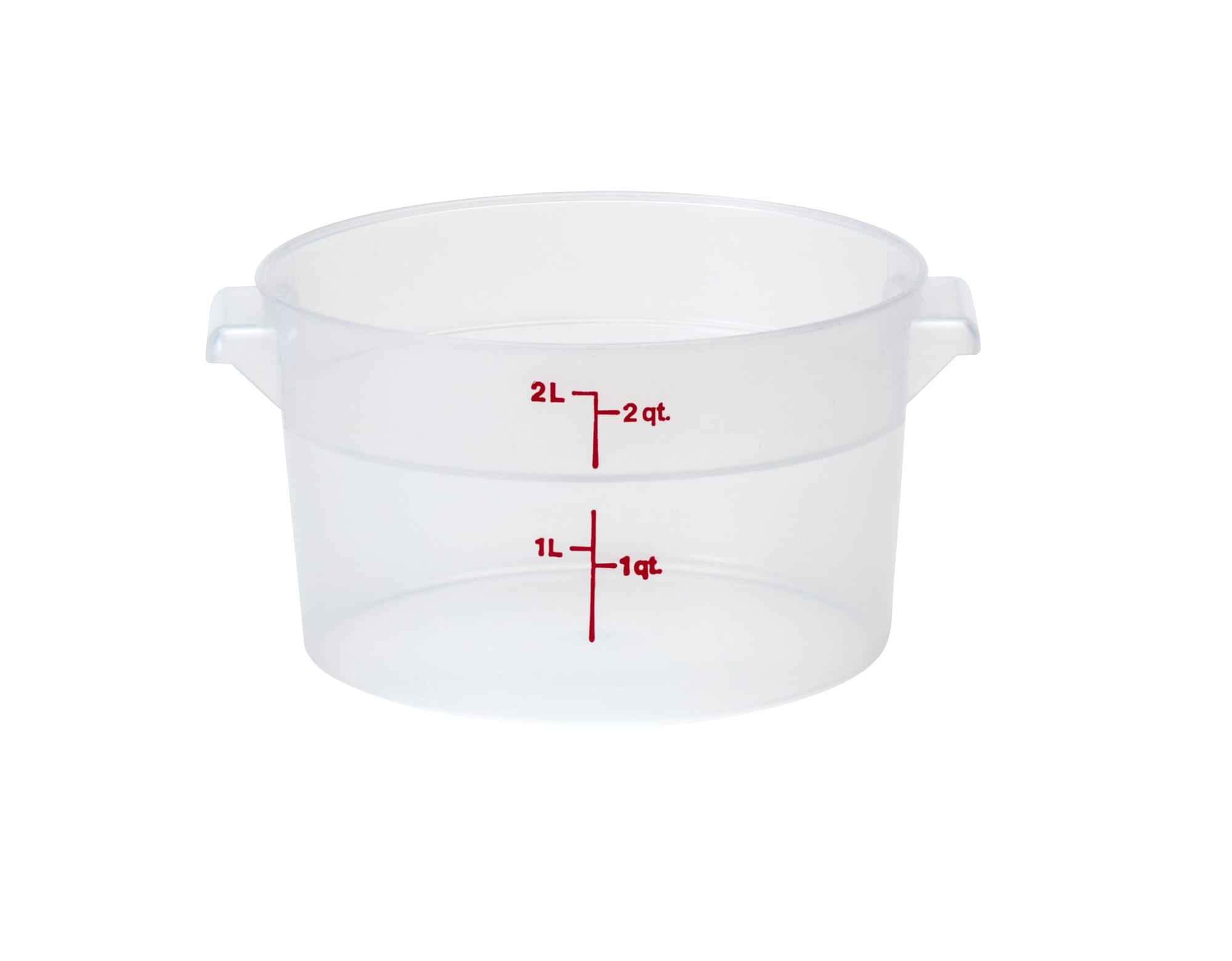 Cambro RFS2PP190 2 Qt. Translucent Round Polypropylene Food Storage Container