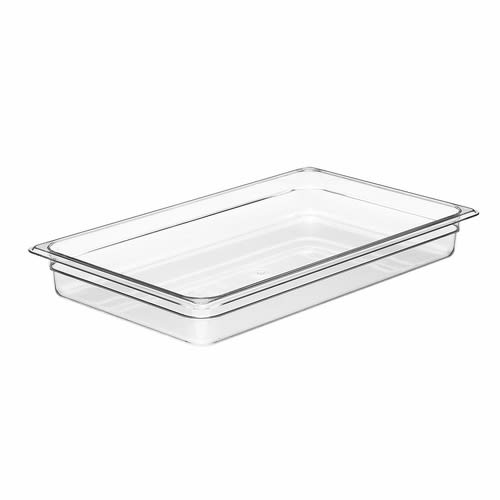 Cambro 12CW135 Camwear Full Size Clear Polycarbonate Food Pan - 2 1/2" Deep