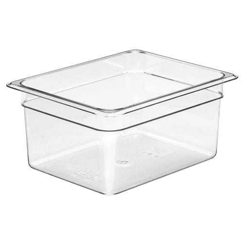 Cambro 26CW135 Camwear 1/2 Size Clear Polycarbonate Food Pan - 6" Deep