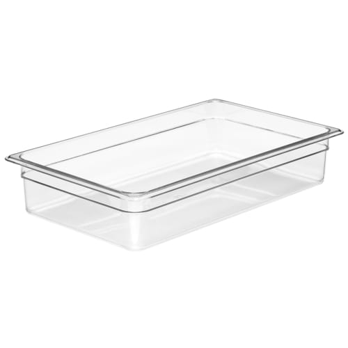 Cambro 14CW135 Camwear Full Size Clear Polycarbonate Food Pan - 4" Deep