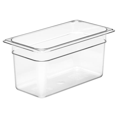Cambro 36CW135 Camwear 1/3 Size Clear Polycarbonate Food Pan - 6" Deep