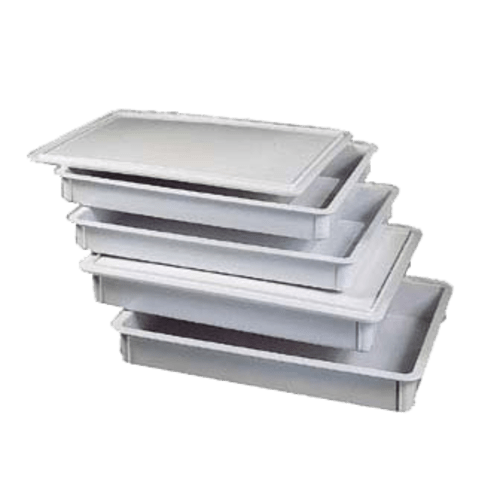 American Metalcraft DRB18230 18" x 26" x 3" White Plastic Pizza Dough Box