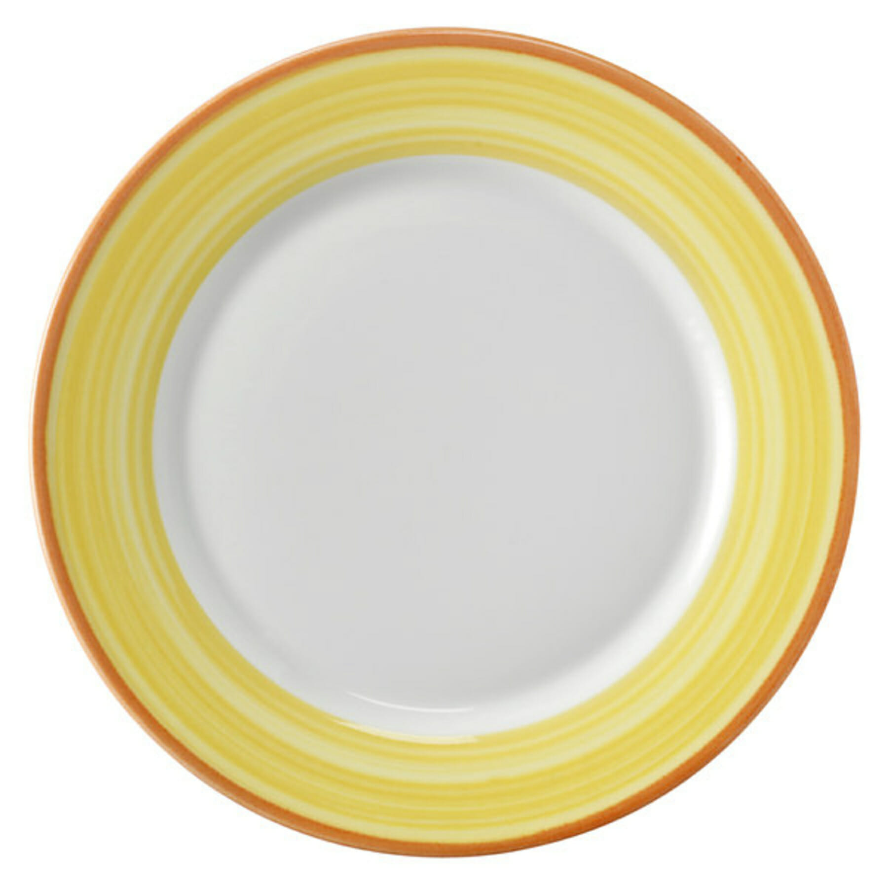 G.E.T. Enterprises PA1600902724 Corona Calypso 10-1/2" Round Yellow Porcelain Plate