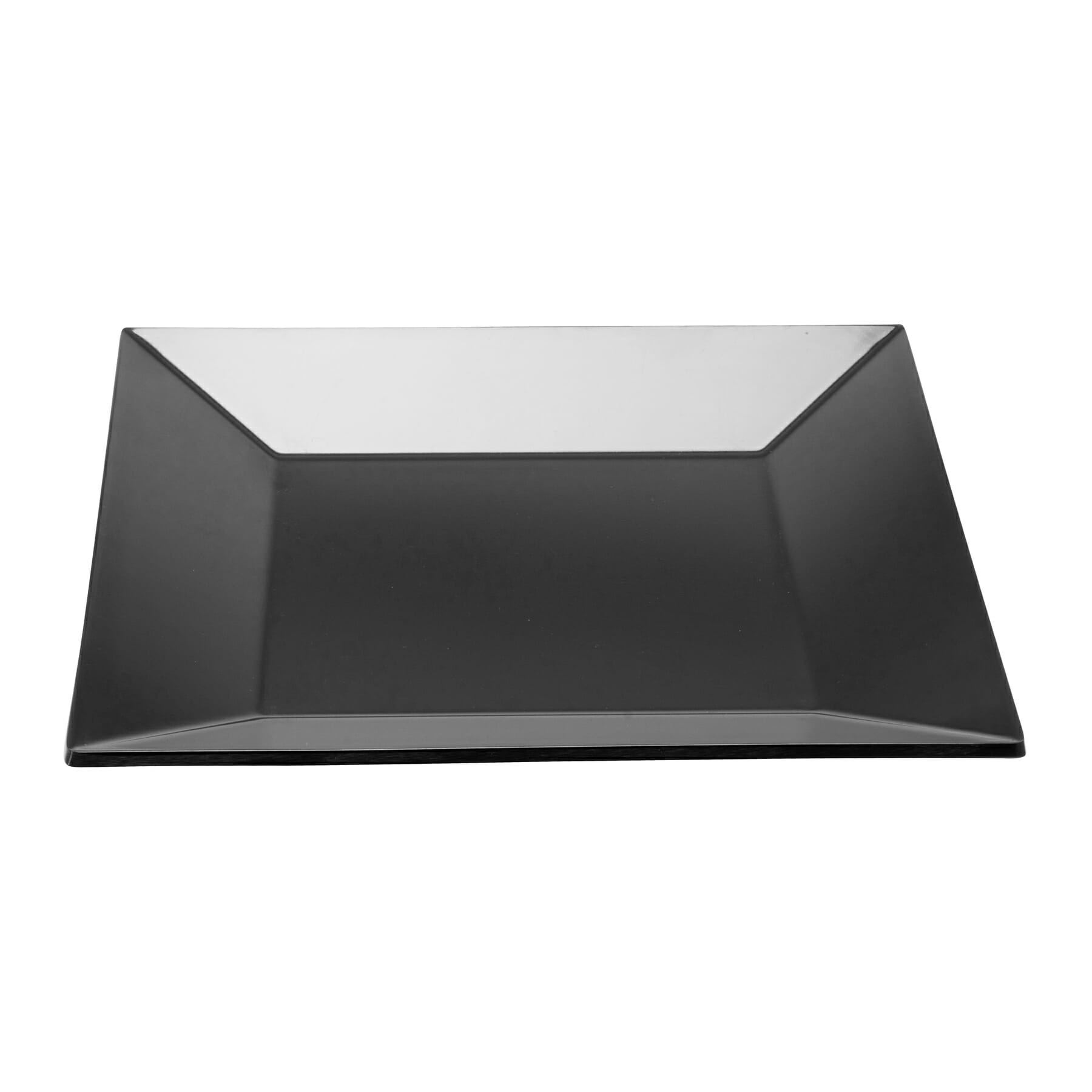 G.E.T. Enterprises ML-103-BK Siciliano 8" Square Black Melamine Plate