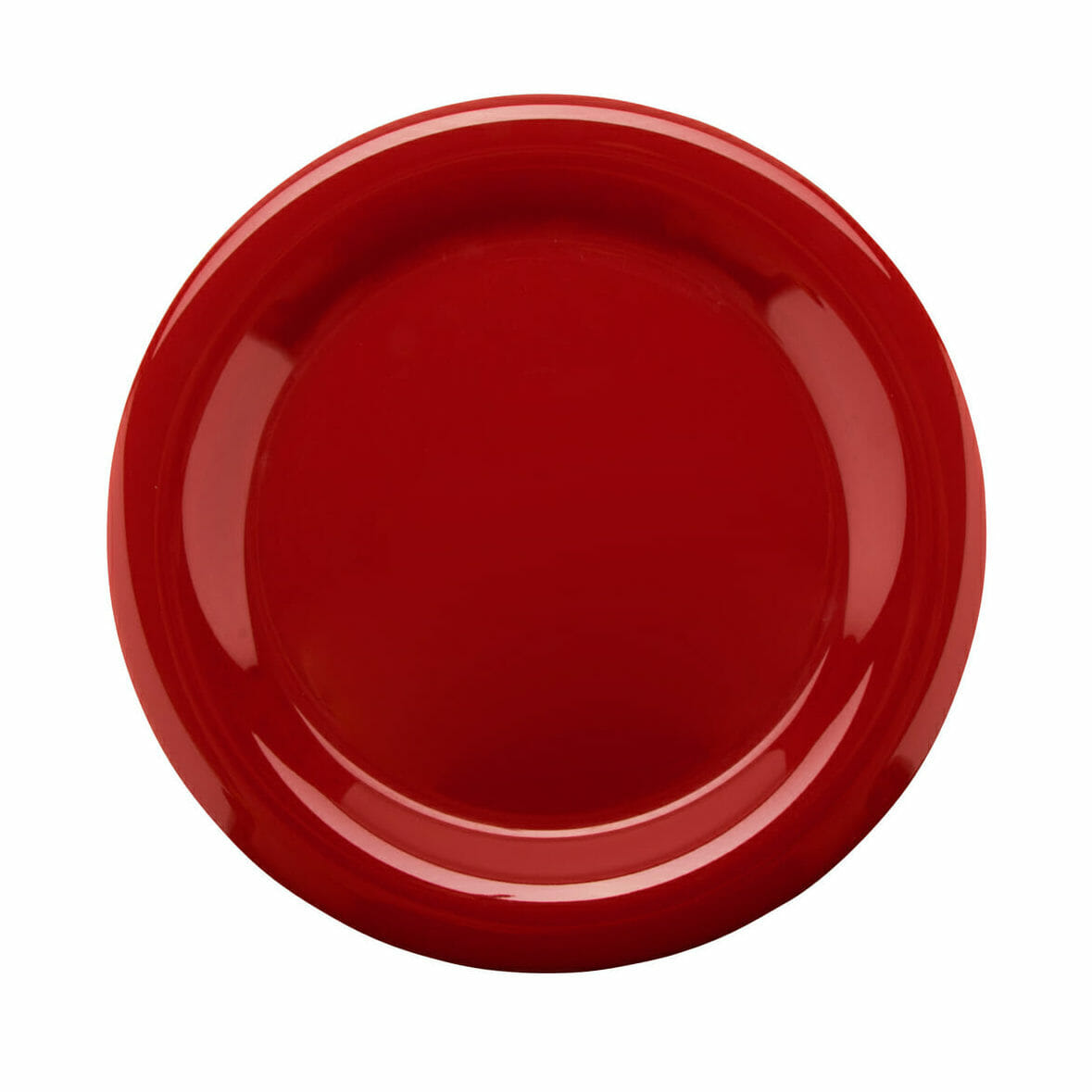G.E.T. Enterprises NP-10-CR Diamond Harvest 10-9/16" Round Cranberry Melamine Plate