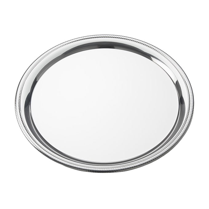 American Metalcraft SST14 14" Round Stainless Steel Royal Touch™ Serving tray