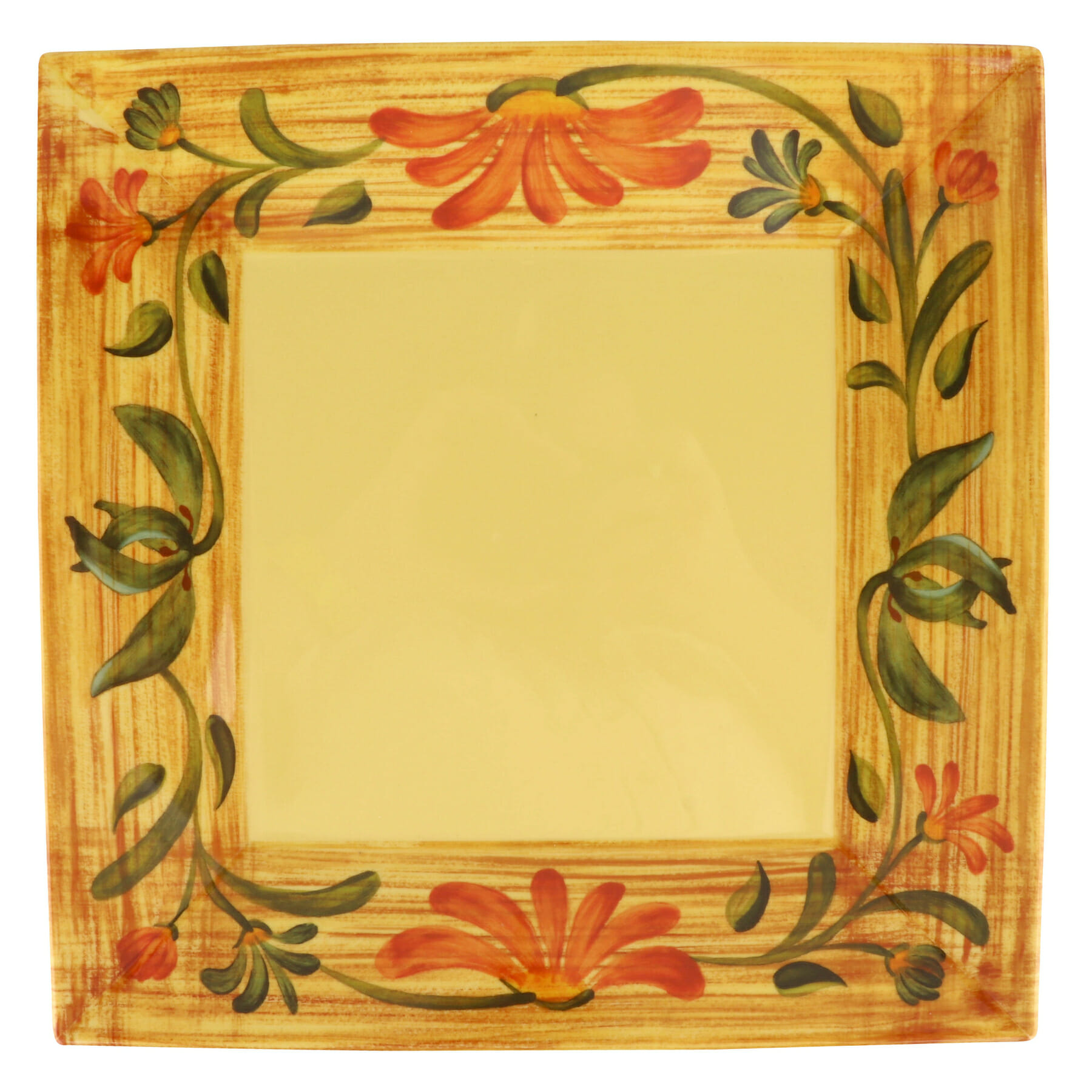 G.E.T. Enterprises ML-92-VN Venetian 16" Square Patterned Melamine Plate