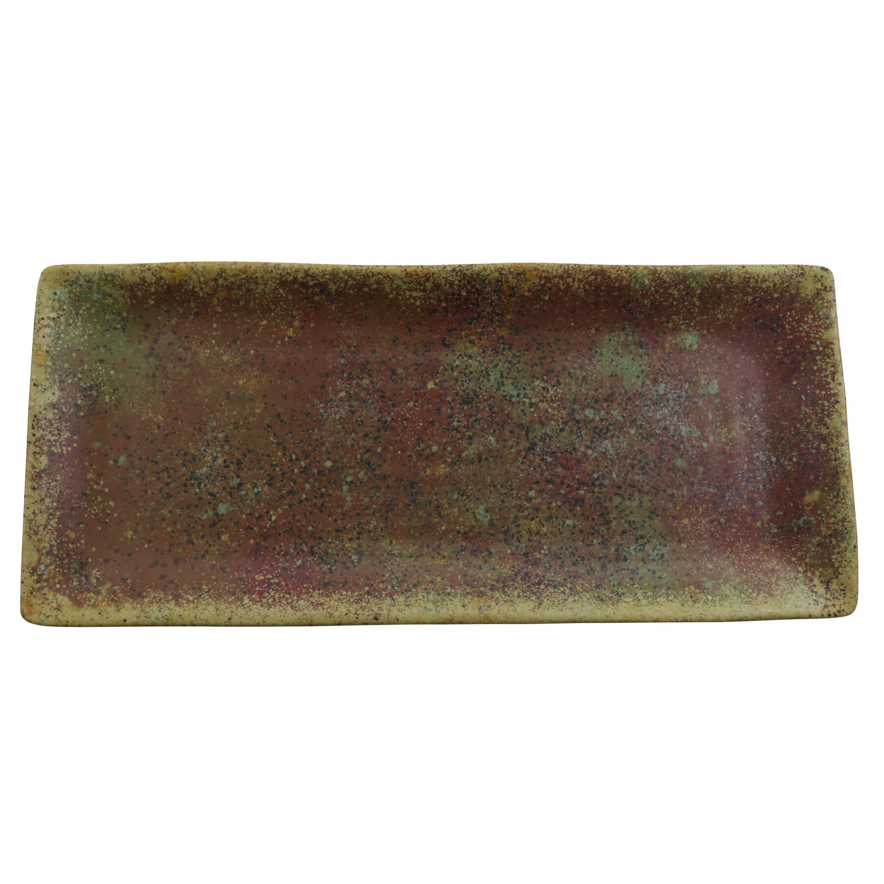 G.E.T. Enterprises 23123-CAI Cheforward Savor 12" x 5" Rectangular Clay Azul Iris Melamine Tray