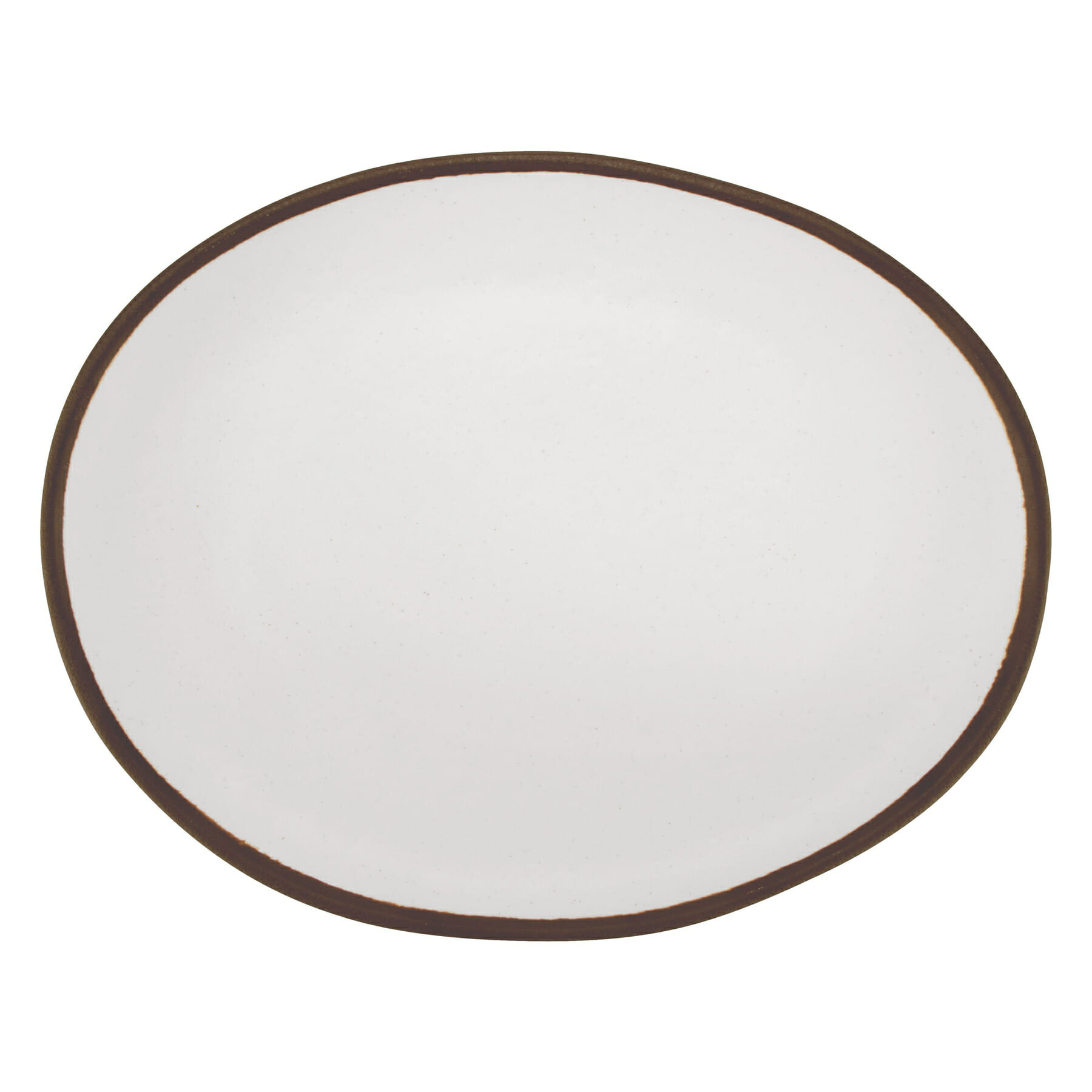 G.E.T. Enterprises P-129-CRM Pottery Market Glazed 11-3/4" Oval Cream Melamine Platter