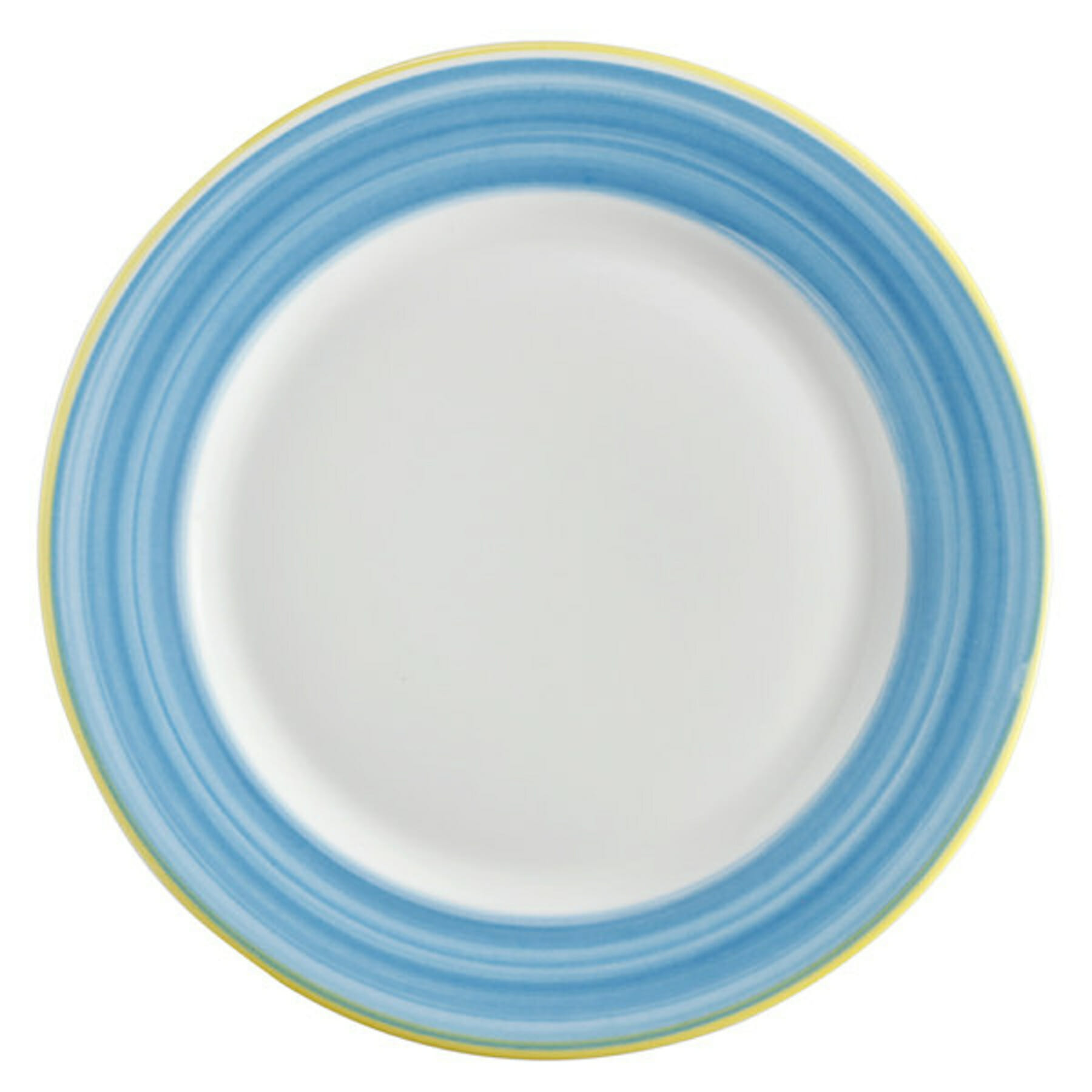 G.E.T. Enterprises PA1601902724 Corona Calypso 10-1/2" Round Blue Porcelain Plate