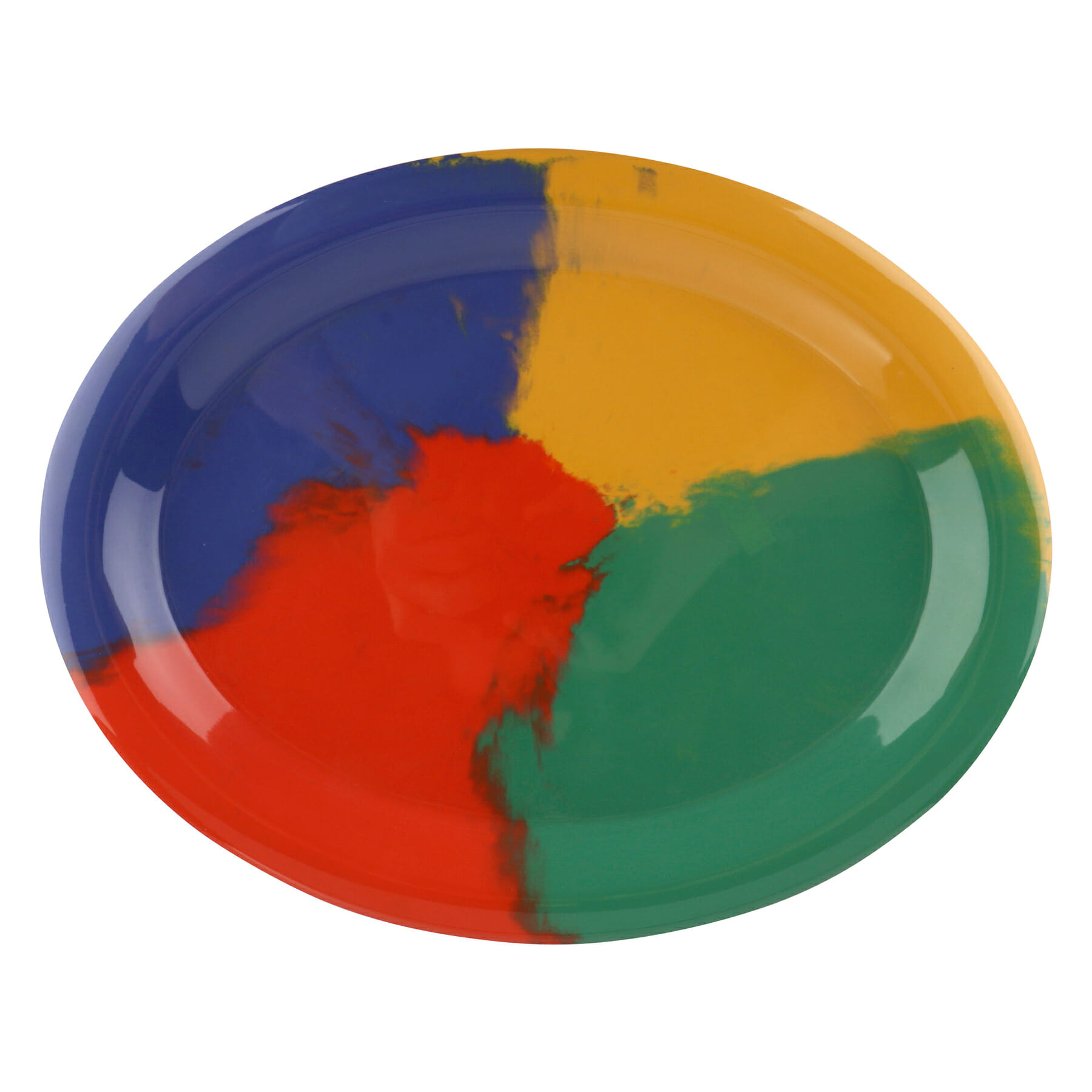 G.E.T. Enterprises OP-135-CE Diamond Celebration 13-3/8" Oval Diamond Celebration Melamine Platter