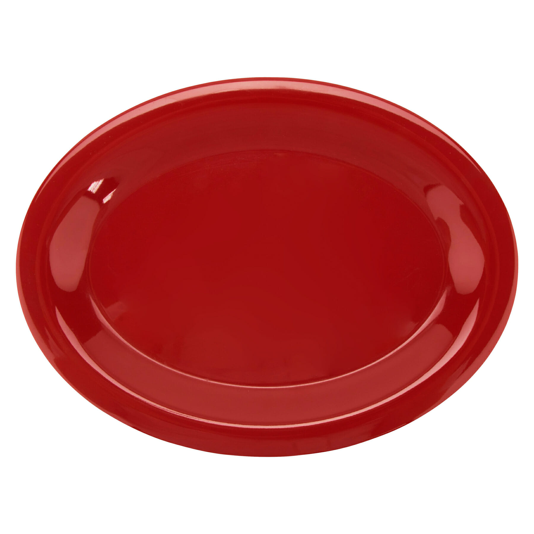 G.E.T. Enterprises OP-120-CR Diamond Harvest 11-7/8" Oval Cranberry Melamine Platter