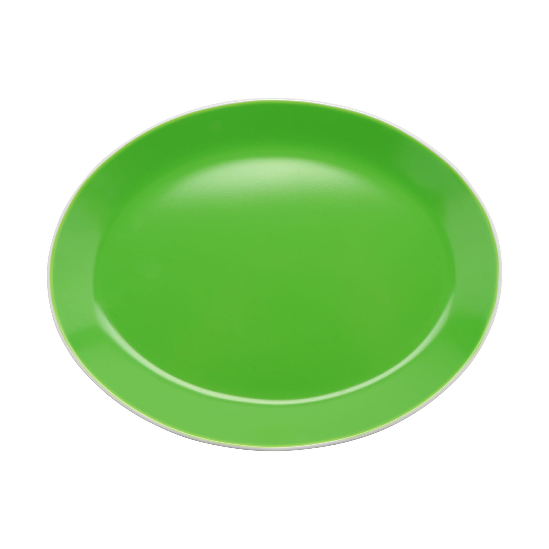 G.E.T. Enterprises OP-1080-AP Settlement Oasis 10" Oval Apple Melamine Plate