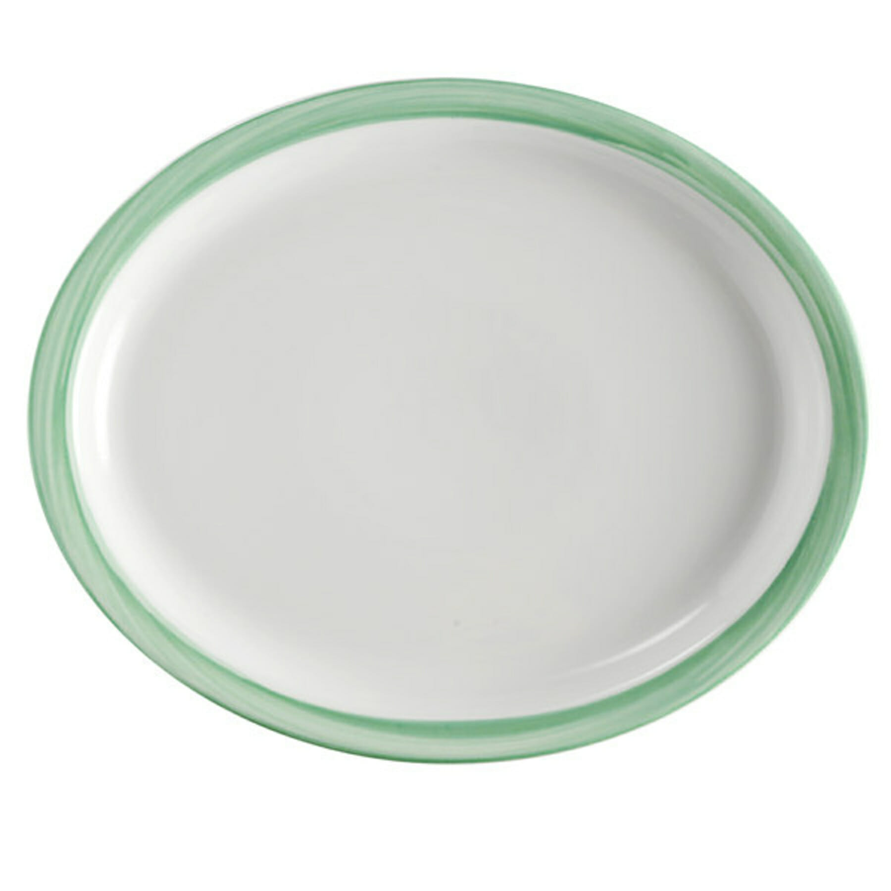 G.E.T. Enterprises PA1603807812 Corona Calypso 13-3/16" Oval Green Porcelain Platter