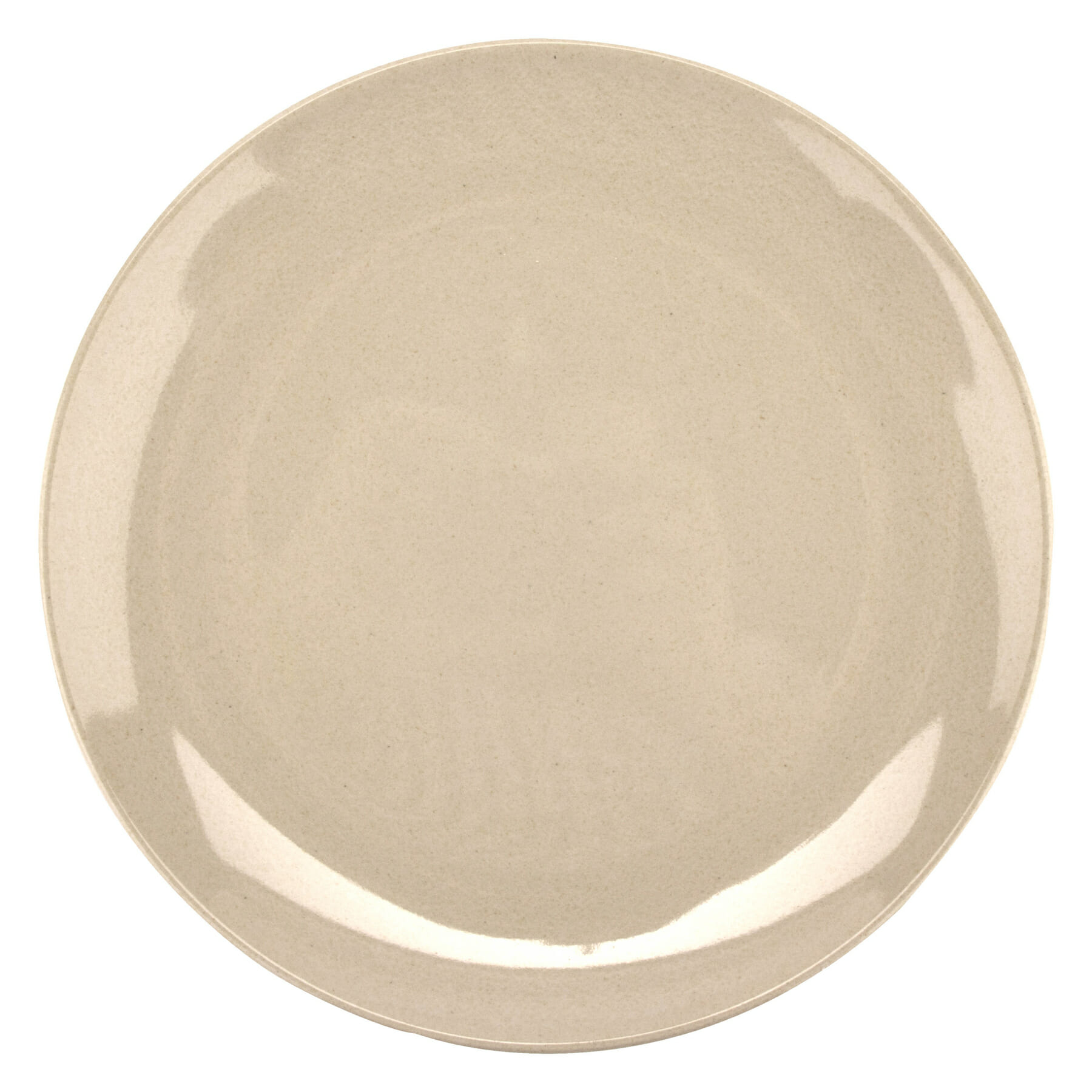 G.E.T. Enterprises BAM-12075 Bamboomel 7-3/16" Round Tan Bamboo Melamine Plate