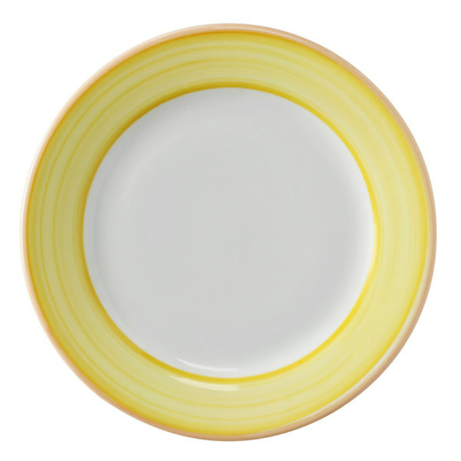 G.E.T. Enterprises PA1600901424 Corona Calypso 6-1/2" Round Yellow Porcelain Plate