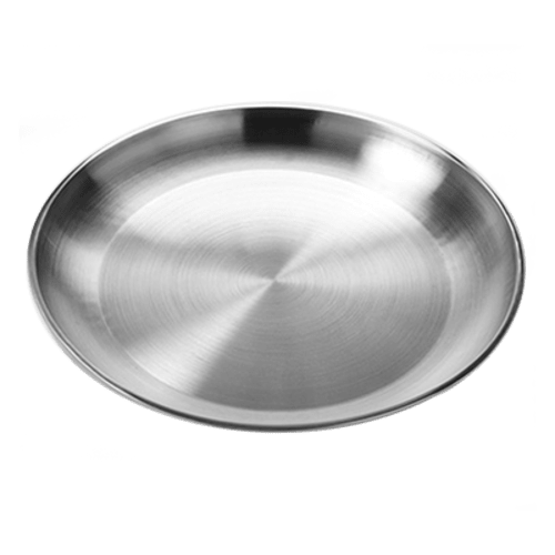 American Metalcraft DWSEA18 17-5/8" Round Double Wall Stainless Steel Seafood Tray