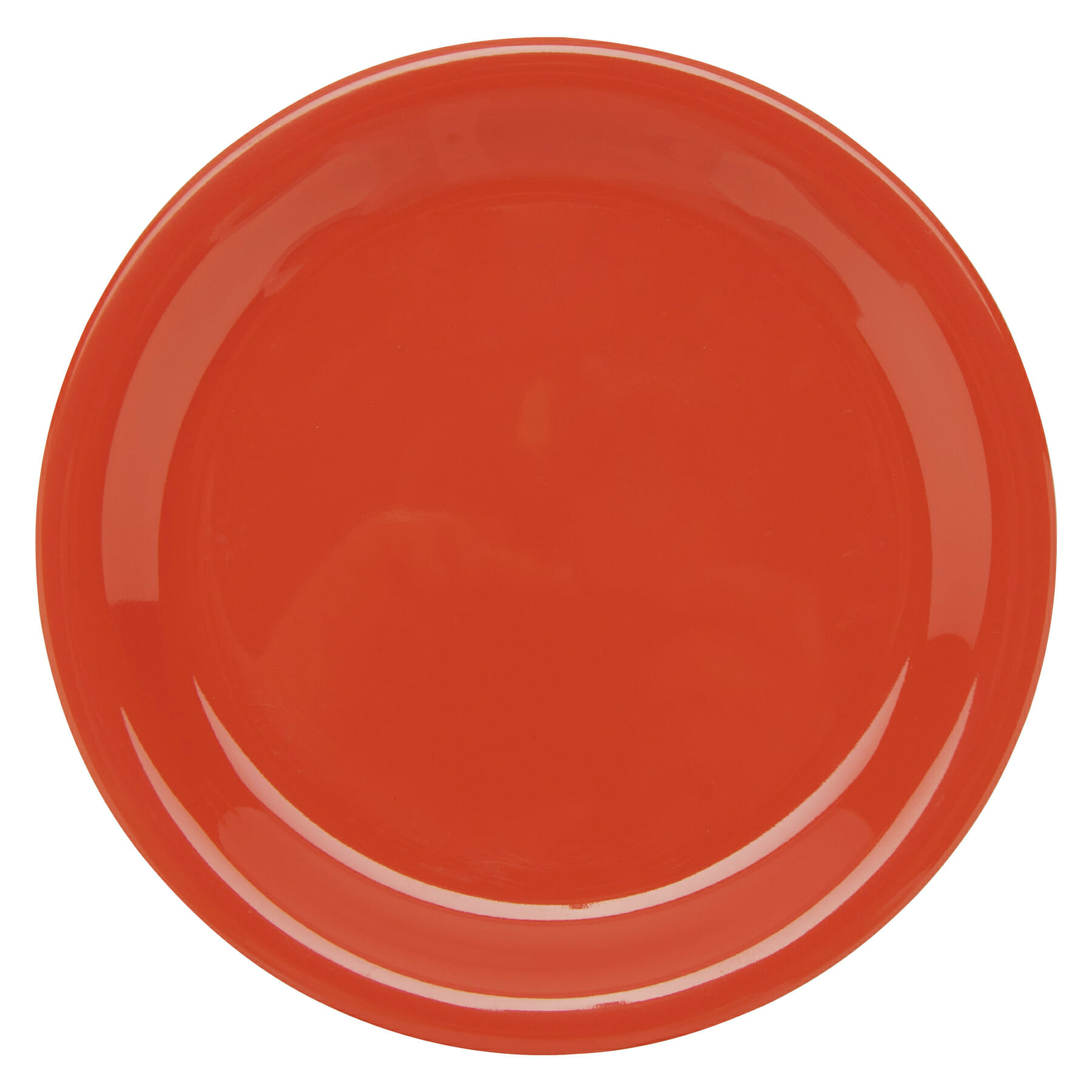 G.E.T. Enterprises NP-7-RO Diamond Mardi Gras 7-1/4" Round Rio Orange Melamine Plate