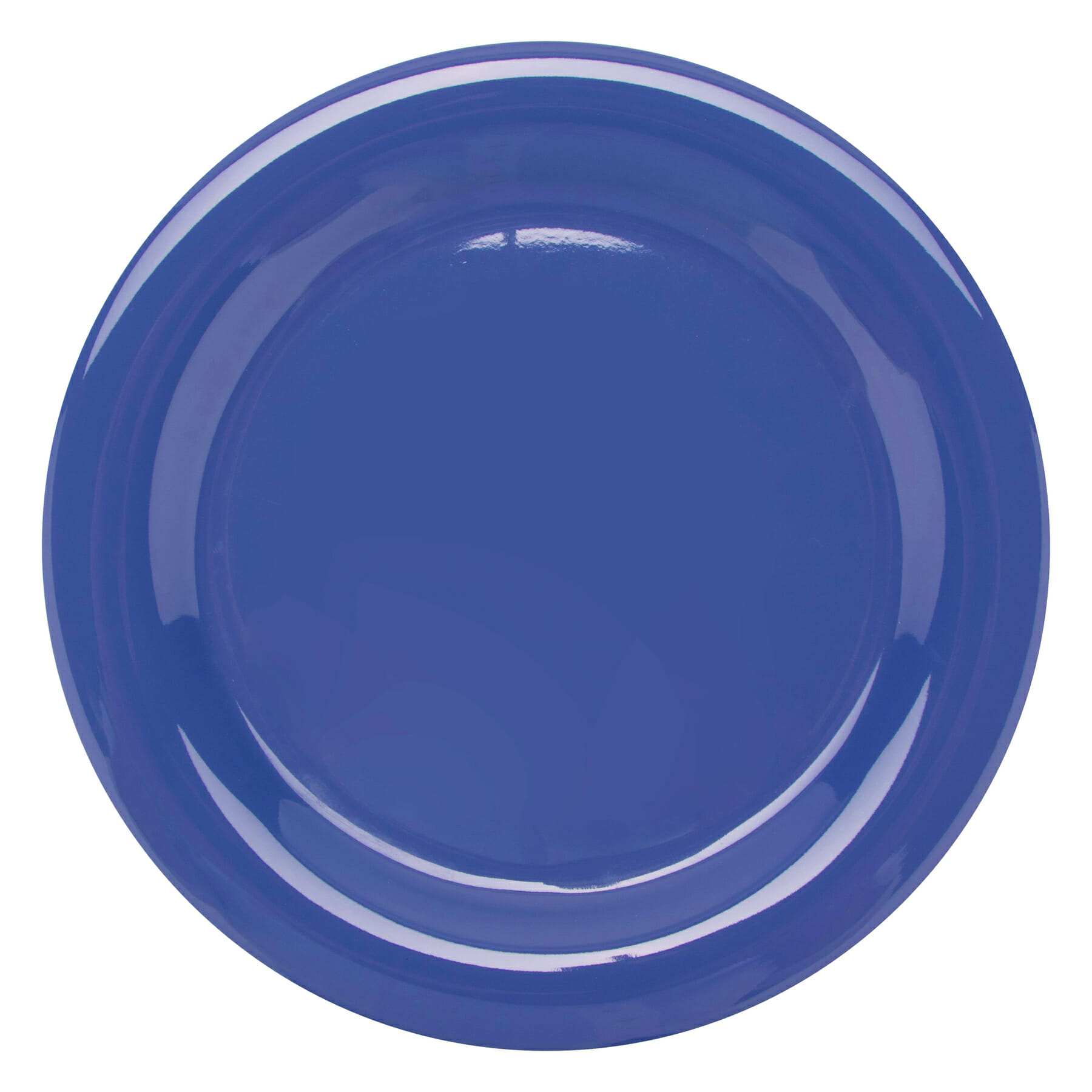 G.E.T. Enterprises NP-10-PB Diamond Mardi Gras 10-9/16" Round Peacock Blue Melamine Plate