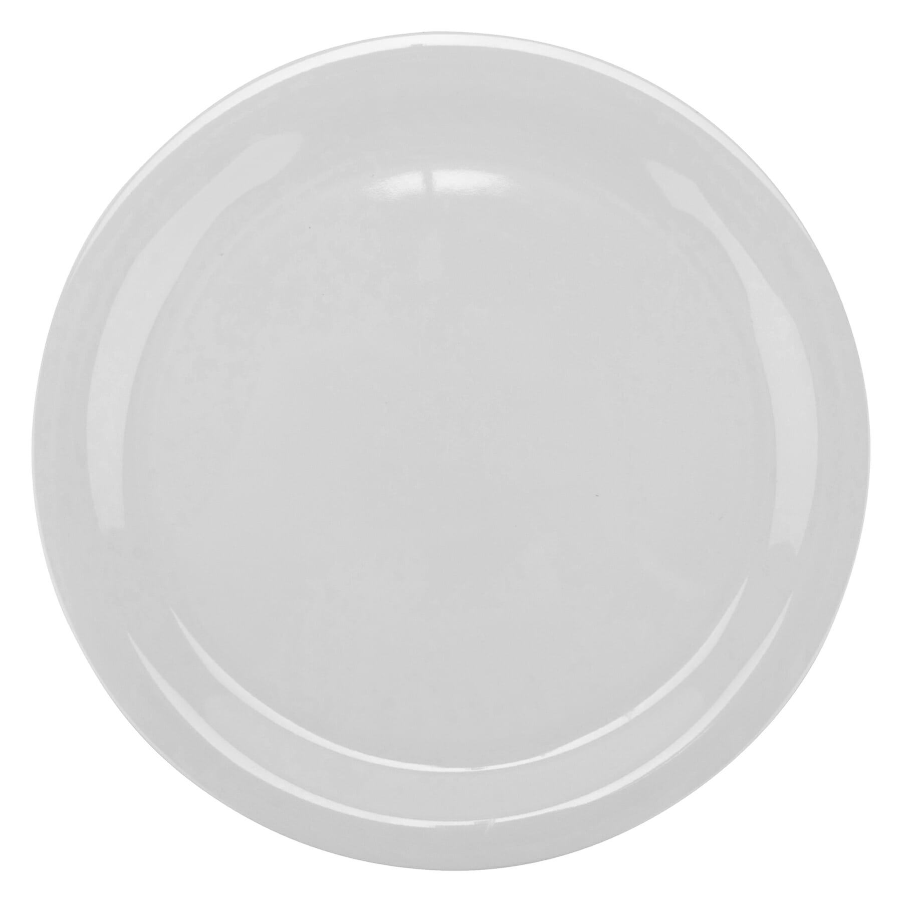 G.E.T. Enterprises NP-9-DW Diamond White 9" Round Diamond White Melamine Plate
