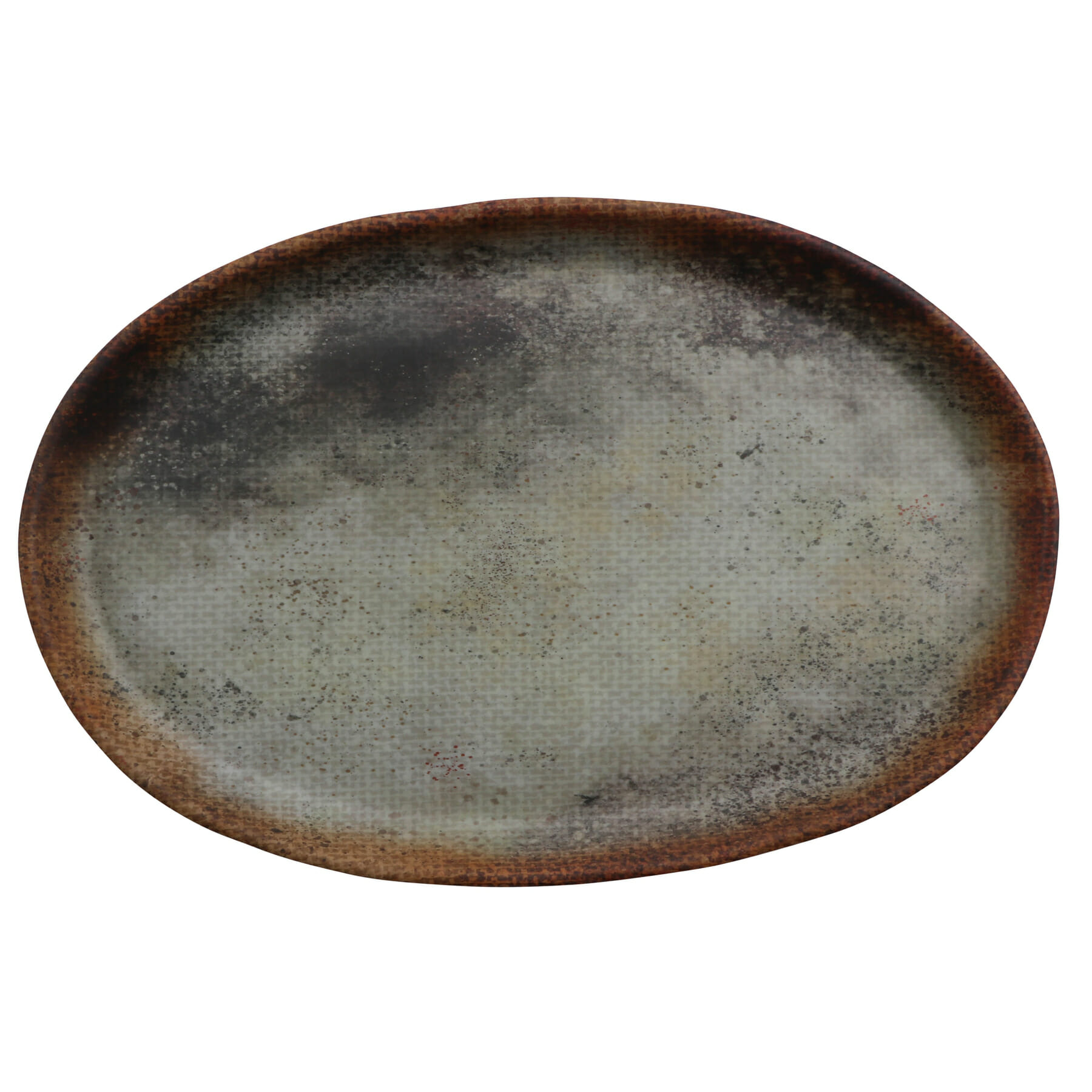 G.E.T. Enterprises 21142-WVN Cheforward Savor 12" Oval Melamine Plate