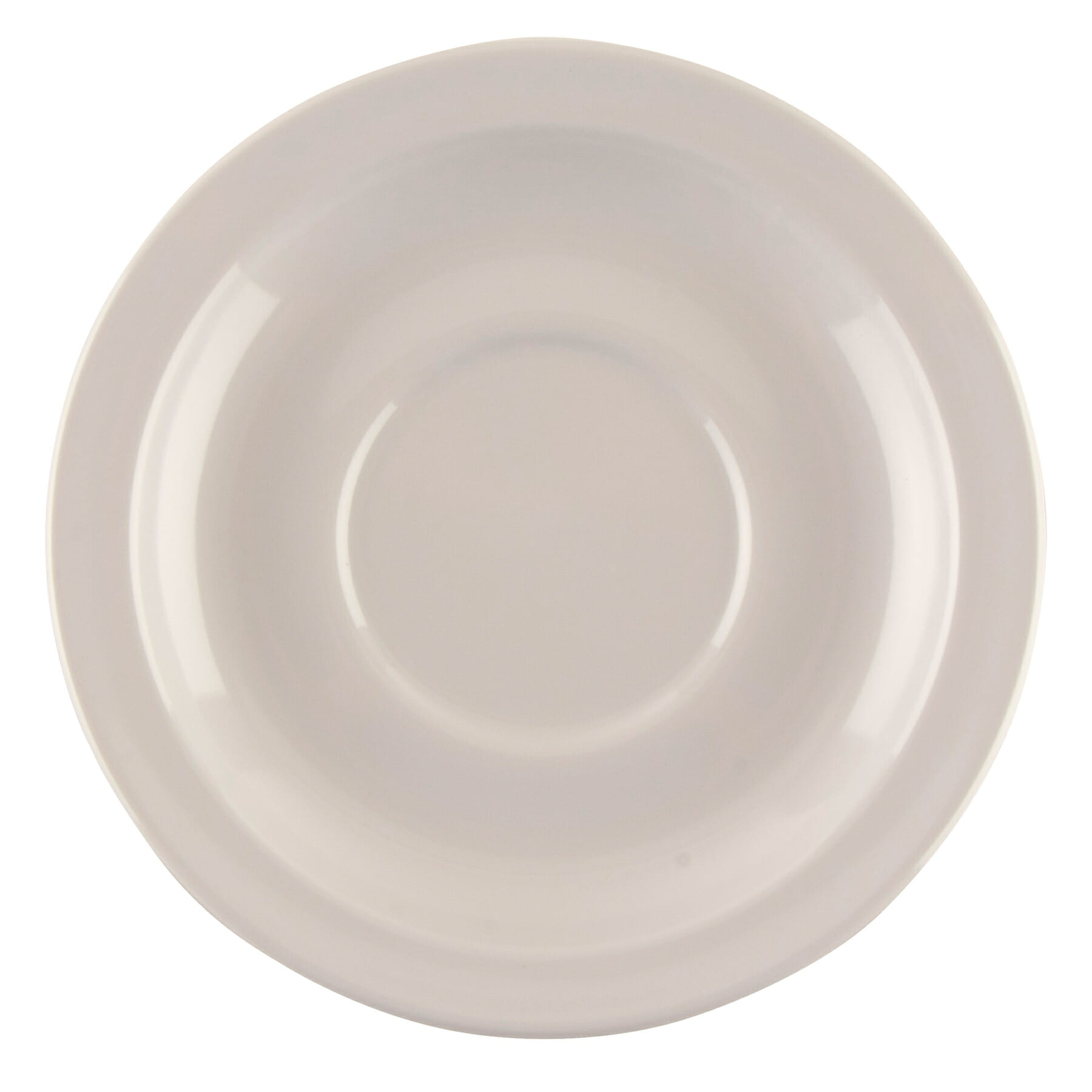 G.E.T. Enterprises DC-200-W Supermel 5-3/4" Round White Melamine Saucer