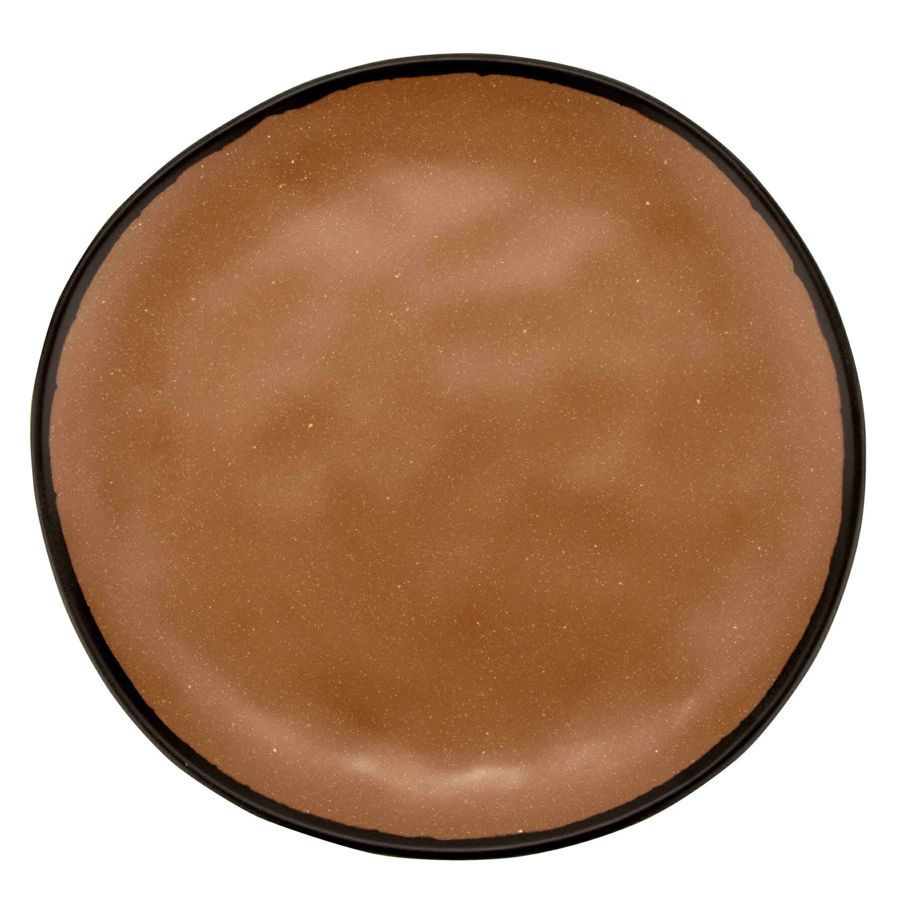 G.E.T. Enterprises CS-90-TP Pottery Market Matte 9" Round Speckled Taupe Melamine Plate