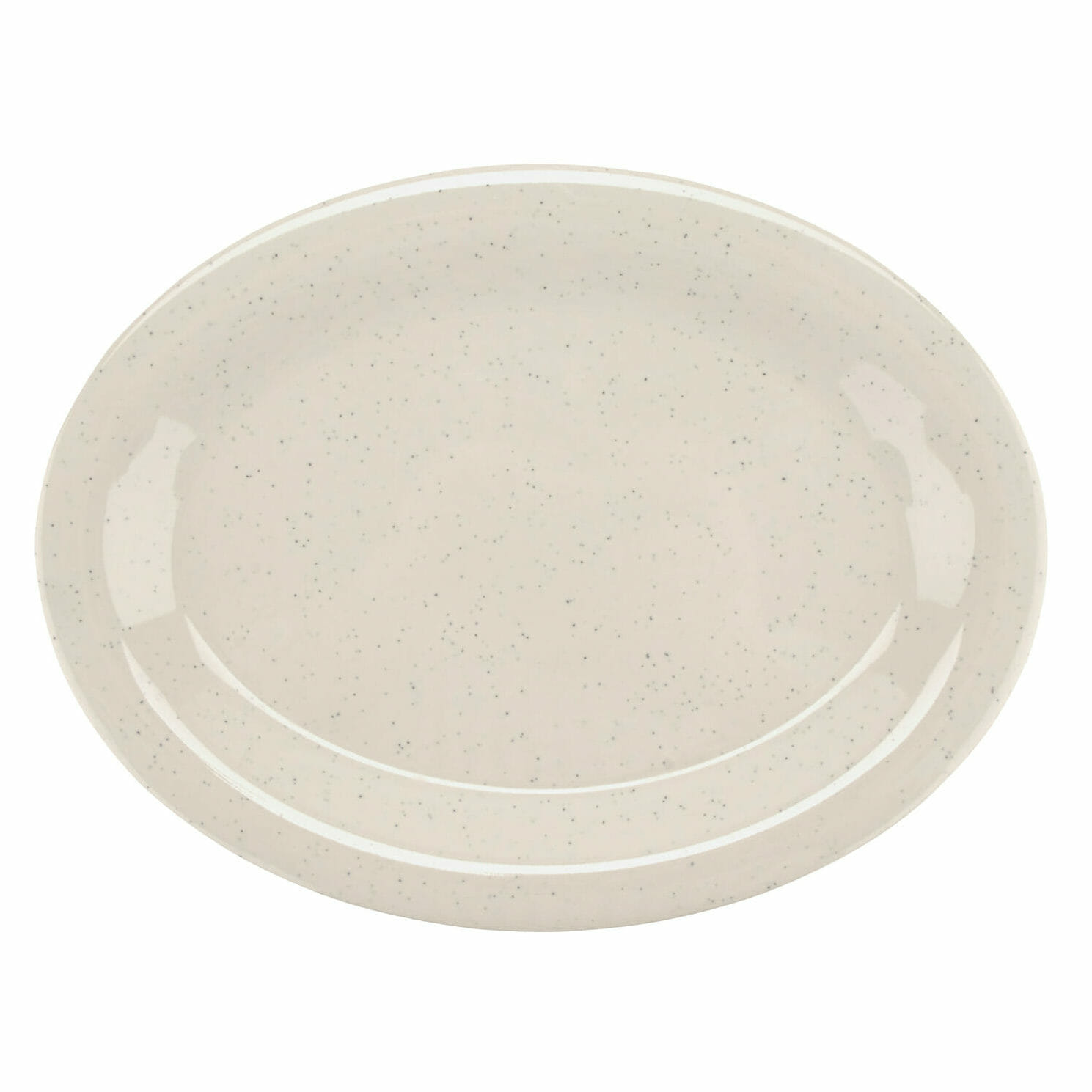 G.E.T. Enterprises OP-120-IR Santa Fe 11-7/8" Oval Ironstone Melamine Platter
