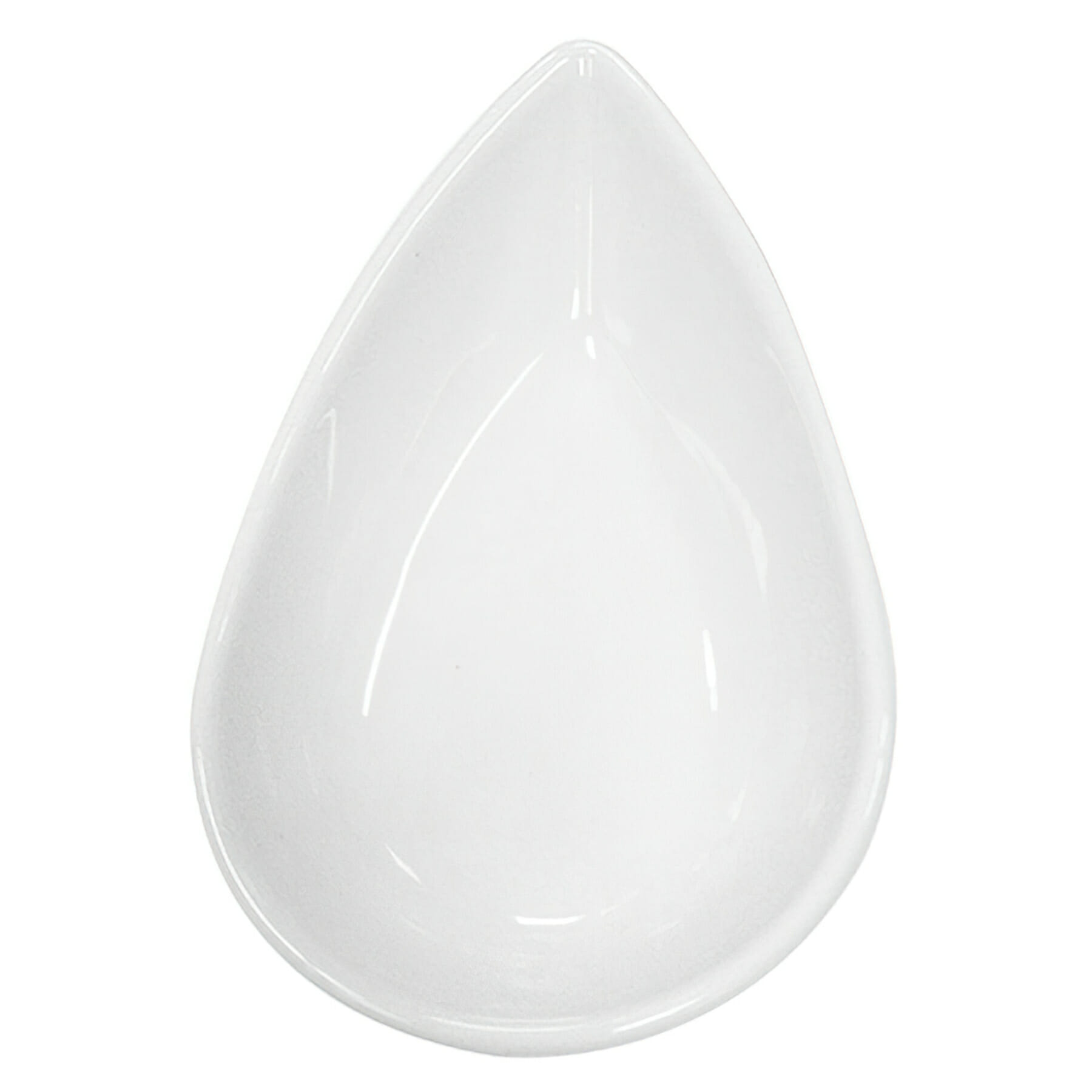 G.E.T. Enterprises PA1101610224 Corona Actualite 4-7/16" Irregular Bright White Porcelain Plate