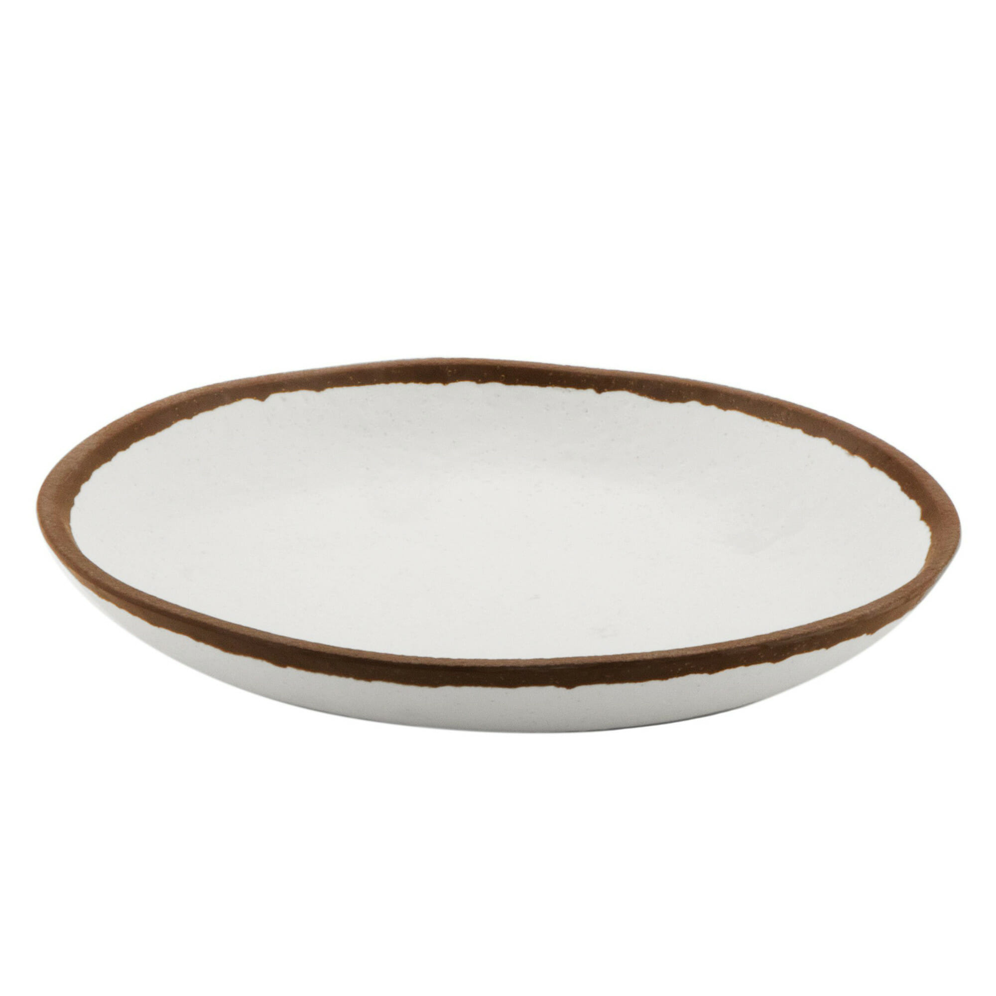 G.E.T. Enterprises P-100-CRM Pottery Market Glazed 10" Round Cream Melamine Plate