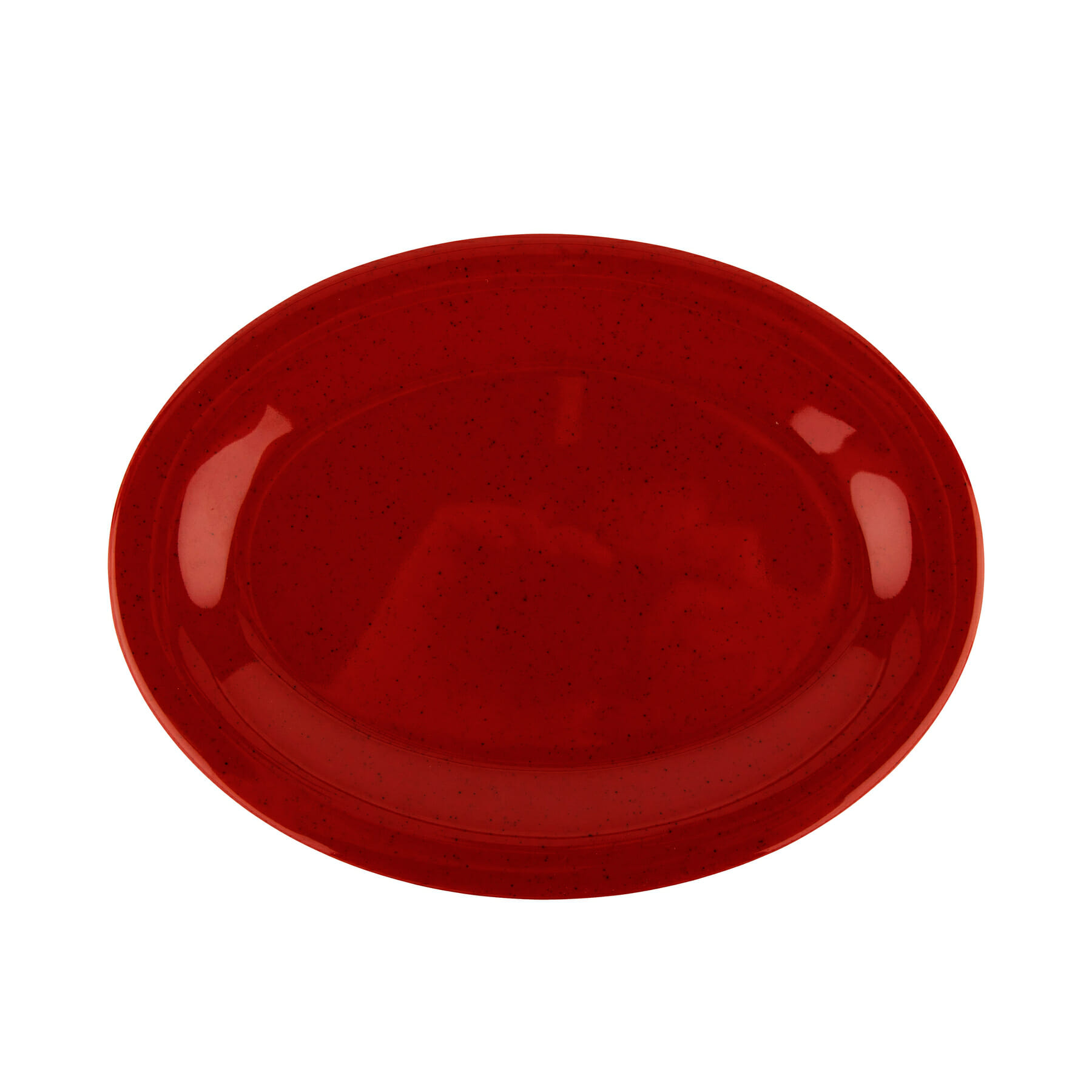 G.E.T. Enterprises OP-950-RSP Red Sensation 9-1/2" Oval Red Melamine Platter