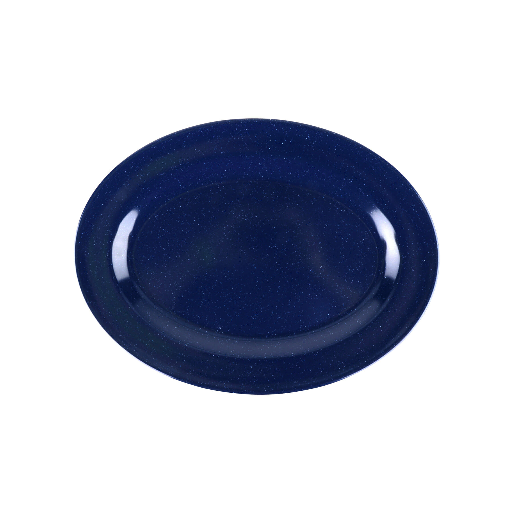 G.E.T. Enterprises M-4010-TB Texas Blue 16-1/8" Oval Texas Blue Melamine Platter