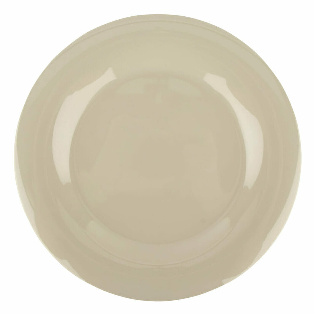 G.E.T. Enterprises WP-9-DI Diamond Ivory 9-3/16" Round Diamond Ivory Melamine Plate